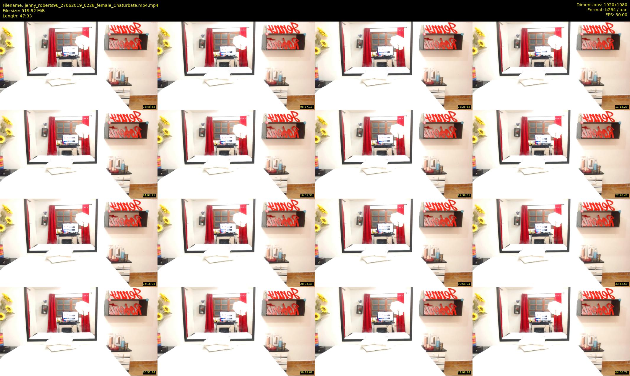 jenny_roberts96 — 48 minute Chaturbate female cam show recording, 1080p, Jun 27, 2019