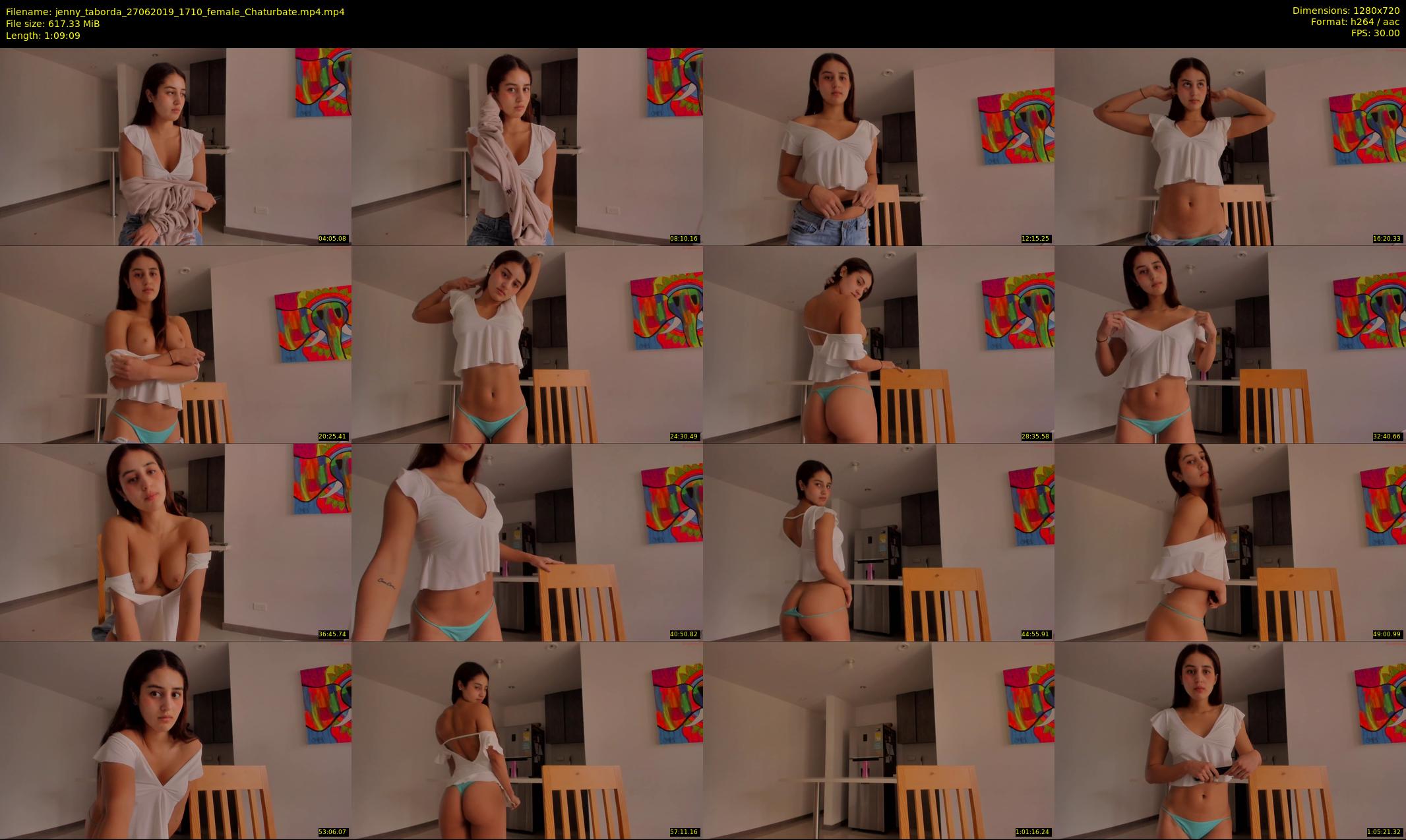 jenny_taborda — 70 minute Chaturbate female cam show recording, 720p, Jun 27, 2019