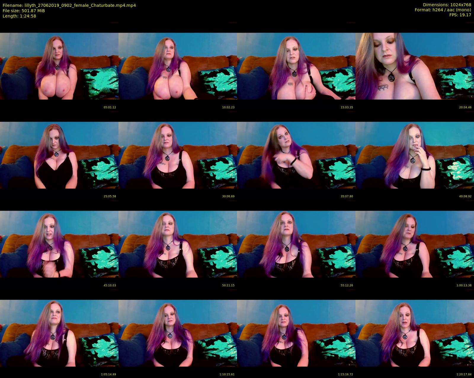 lillyth — 85 minute Chaturbate female cam show recording, 720p, Jun 27, 2019