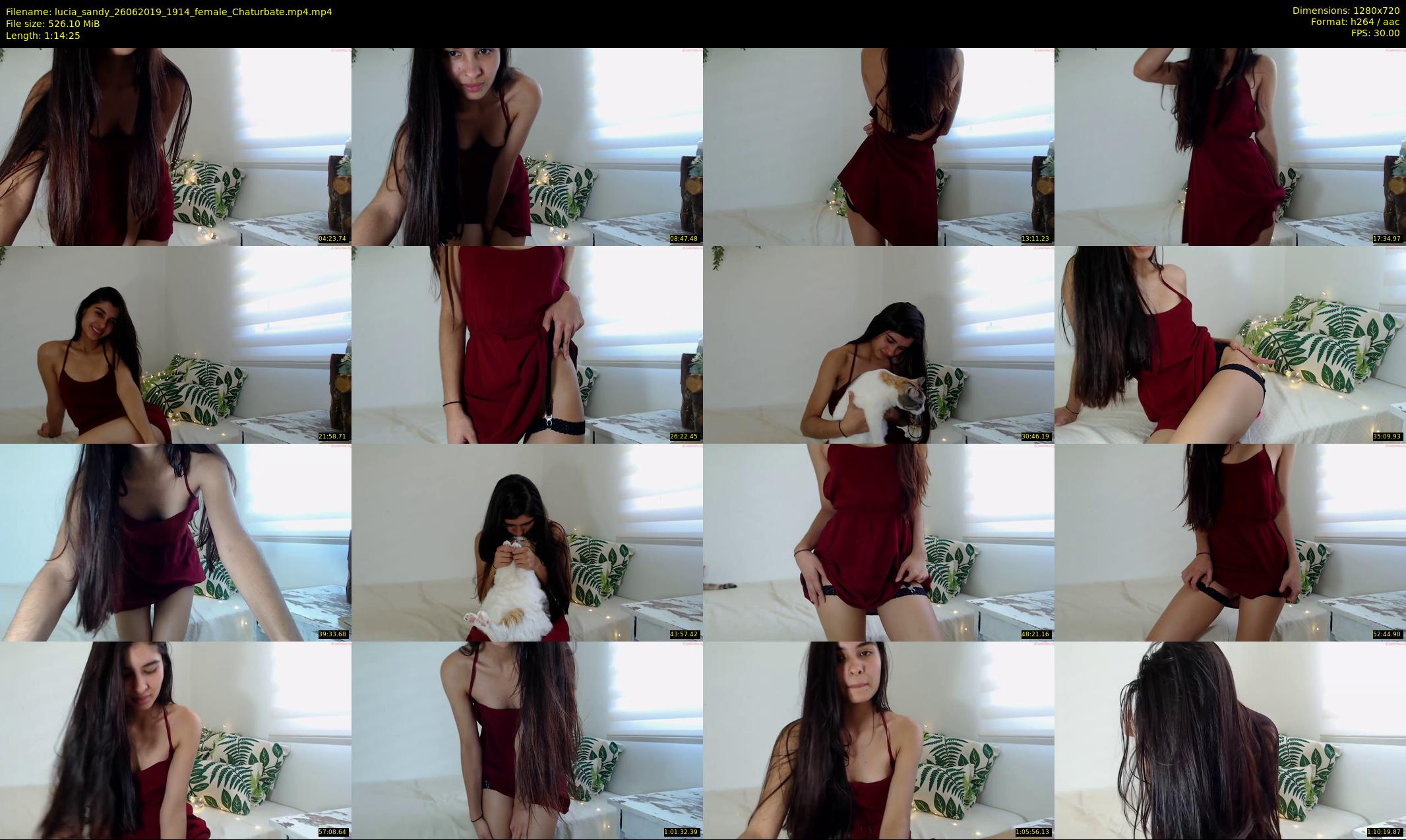 lucia_sandy — 75 minute Chaturbate female cam show recording, 720p, Jun 26, 2019