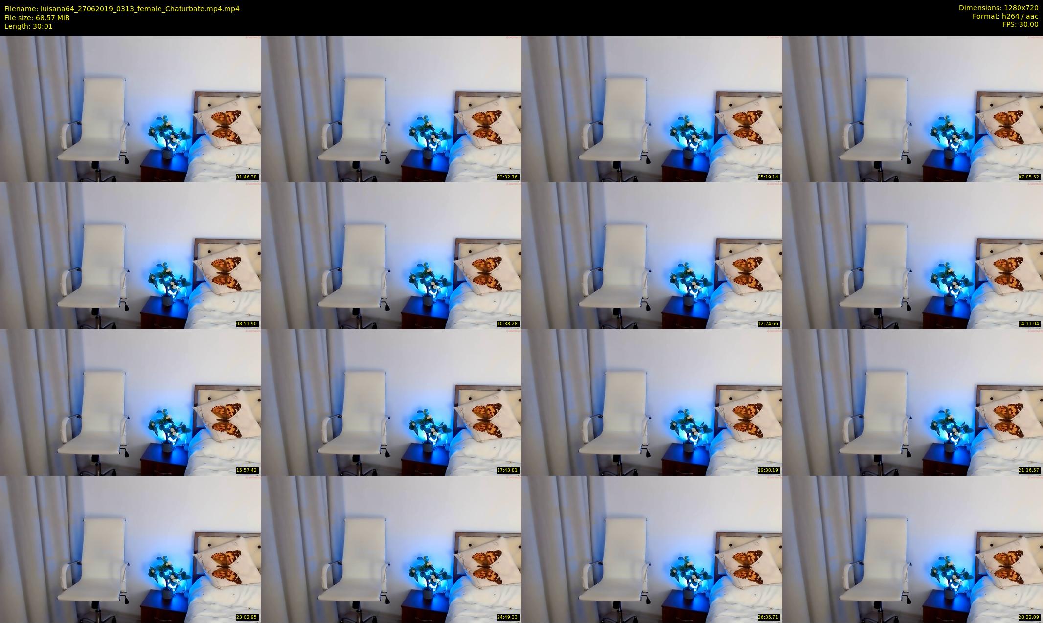luisana64 — 31 minute Chaturbate female cam show recording, 720p, Jun 27, 2019