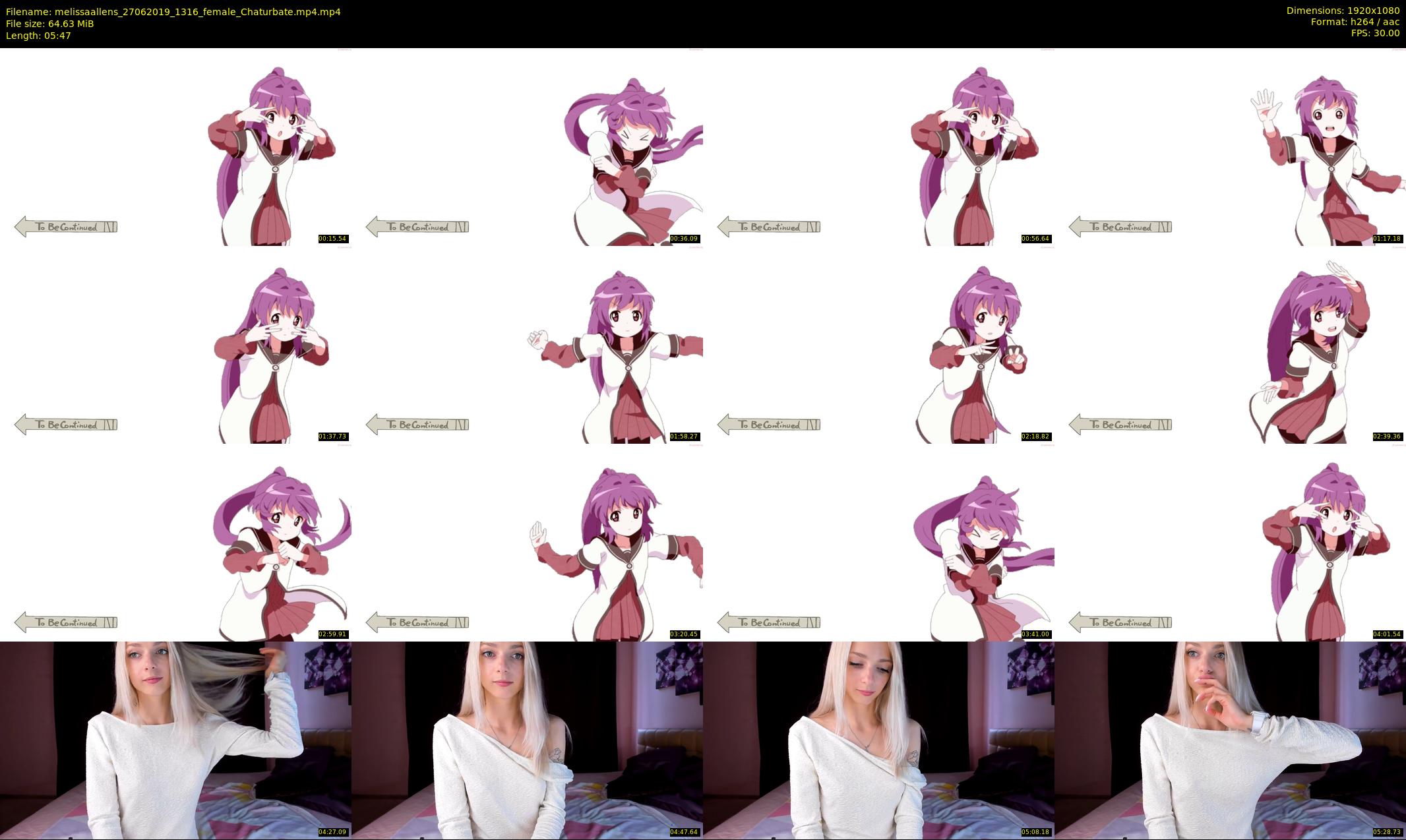 melissaallens — 6 minute Chaturbate female cam show recording, 1080p, Jun 27, 2019