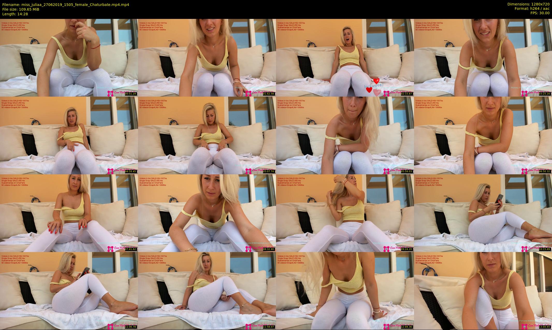 miss_juliaa — 15 minute Chaturbate female cam show recording, 720p, Jun 27, 2019