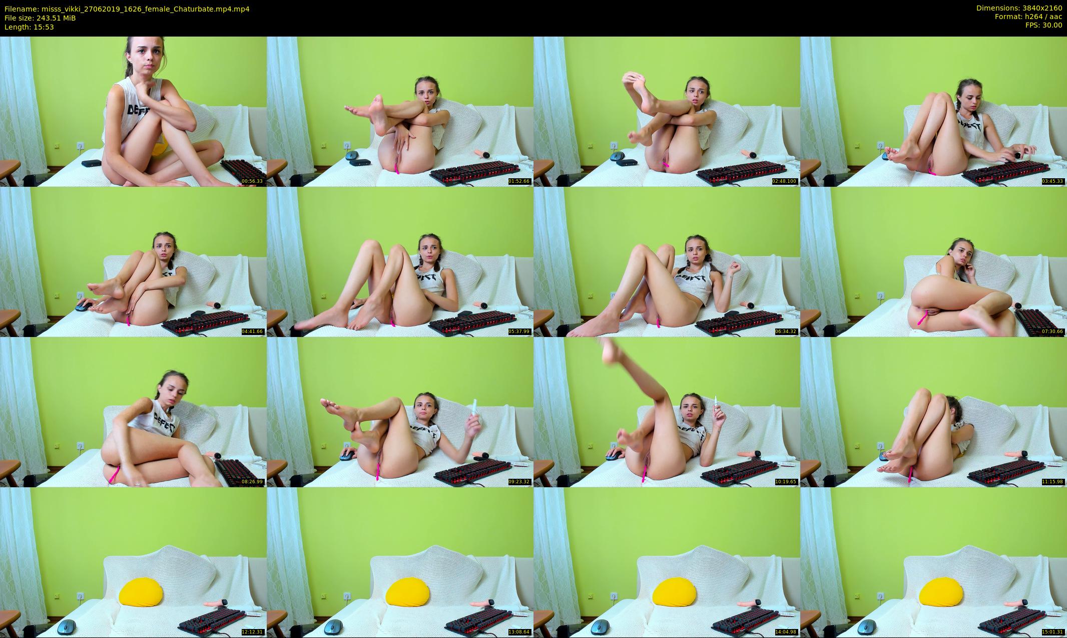 misss_vikki — 16 minute Chaturbate female cam show recording, 4K, Jun 27, 2019