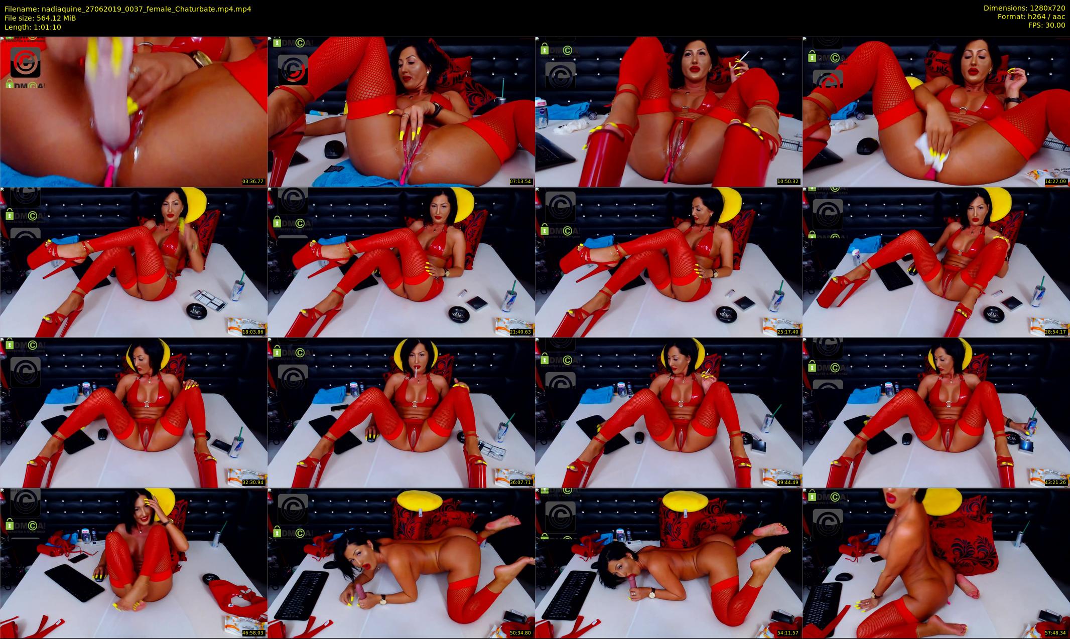 nadiaquine — 62 minute Chaturbate female cam show recording, 720p, Jun 27, 2019