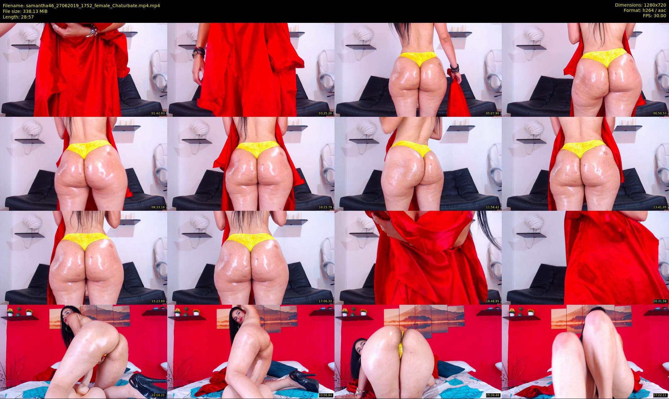 samantha46 — 29 minute Chaturbate female cam show recording, 720p, Jun 27, 2019
