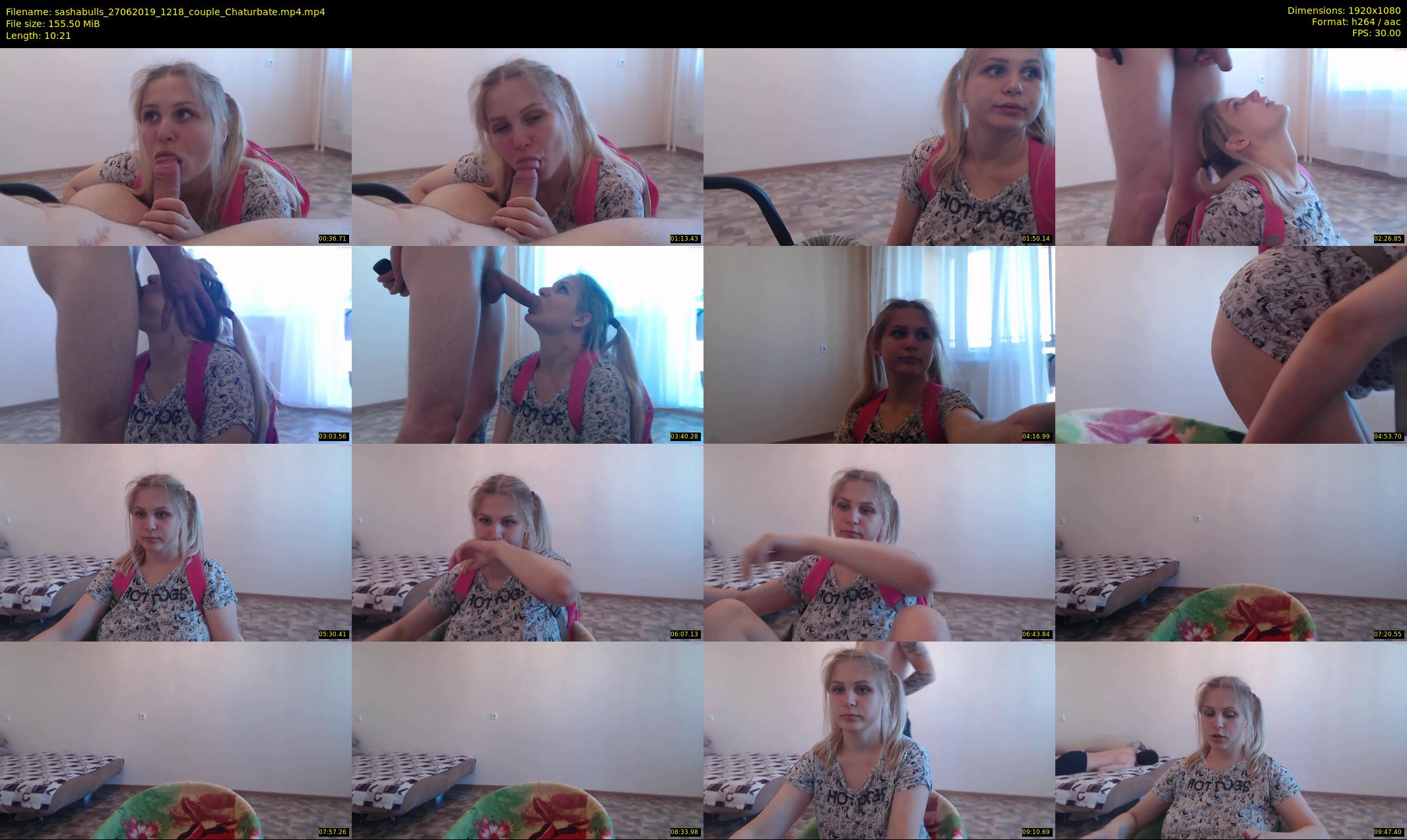 sashabulls — 11 minute Chaturbate couple cam show recording, 1080p, Jun 27, 2019