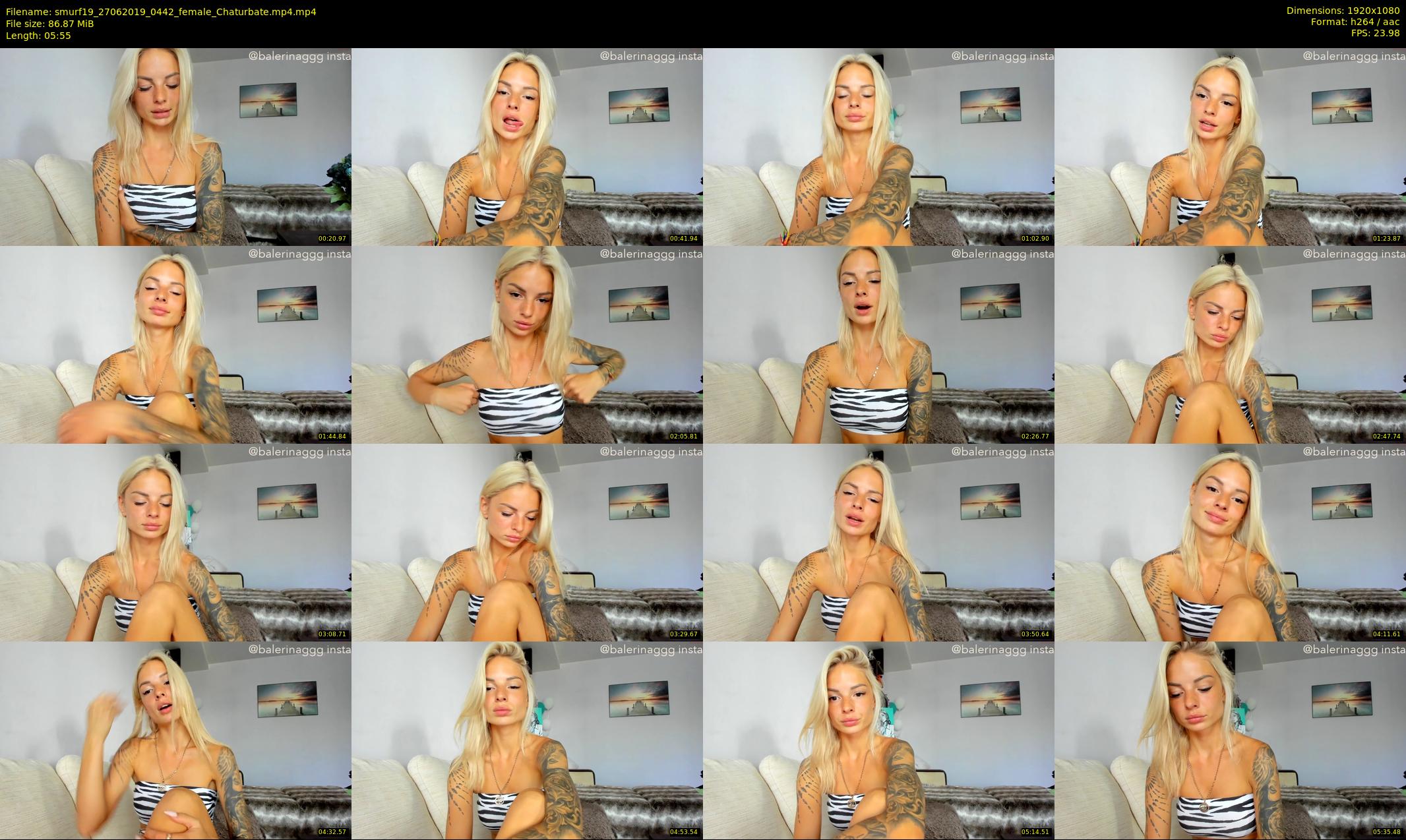 smurf19 — 6 minute Chaturbate female cam show recording, 1080p, Jun 27, 2019