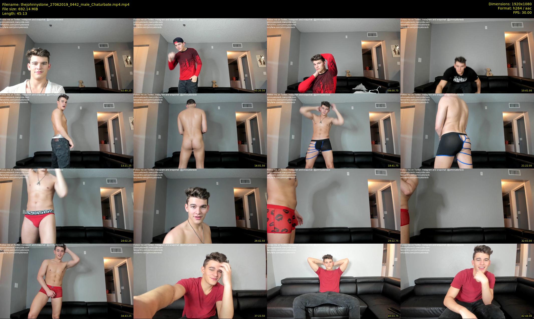 thejohnnystone — 46 minute Chaturbate male cam show recording, 1080p, Jun 27, 2019