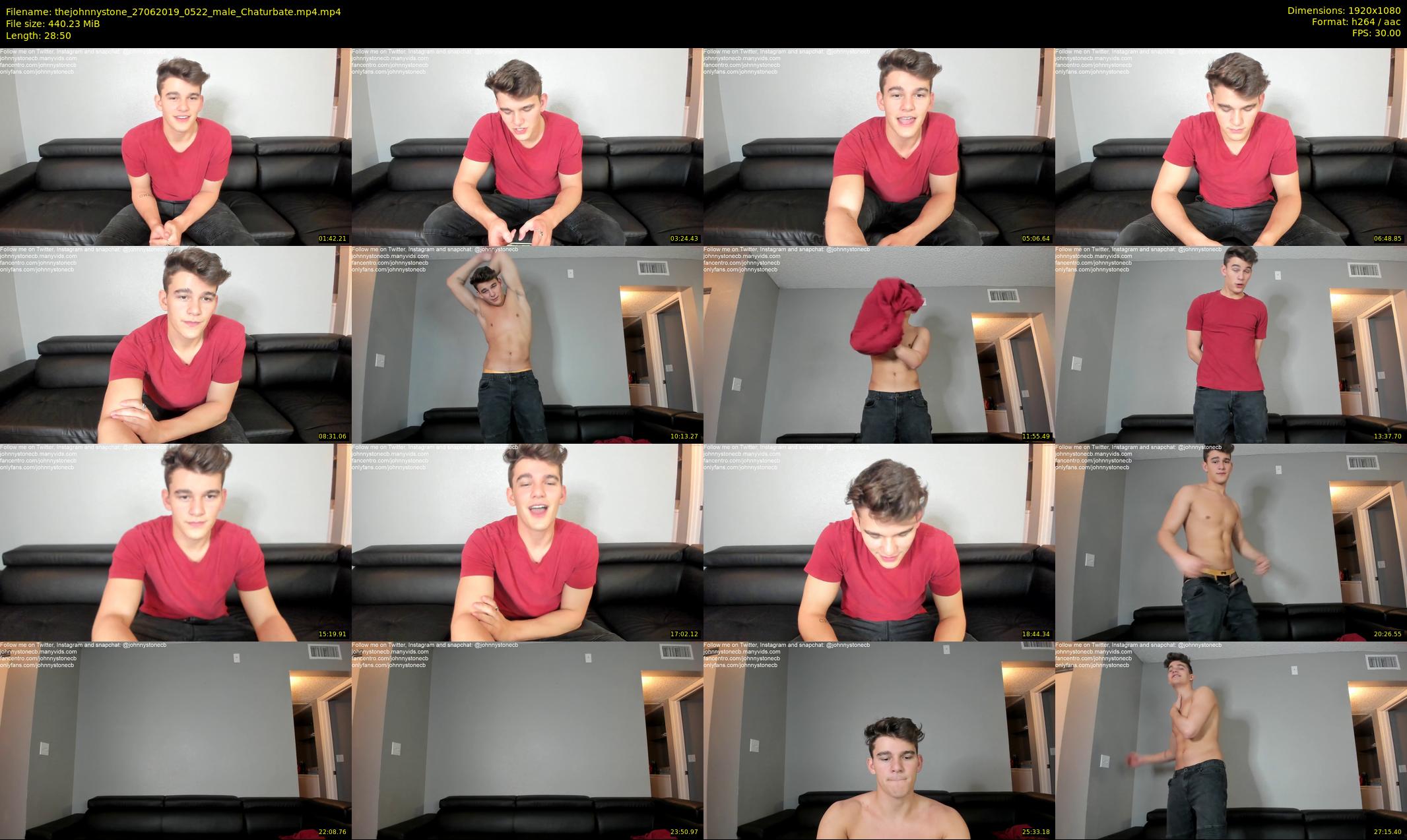 thejohnnystone — 29 minute Chaturbate male cam show recording, 1080p, Jun 27, 2019