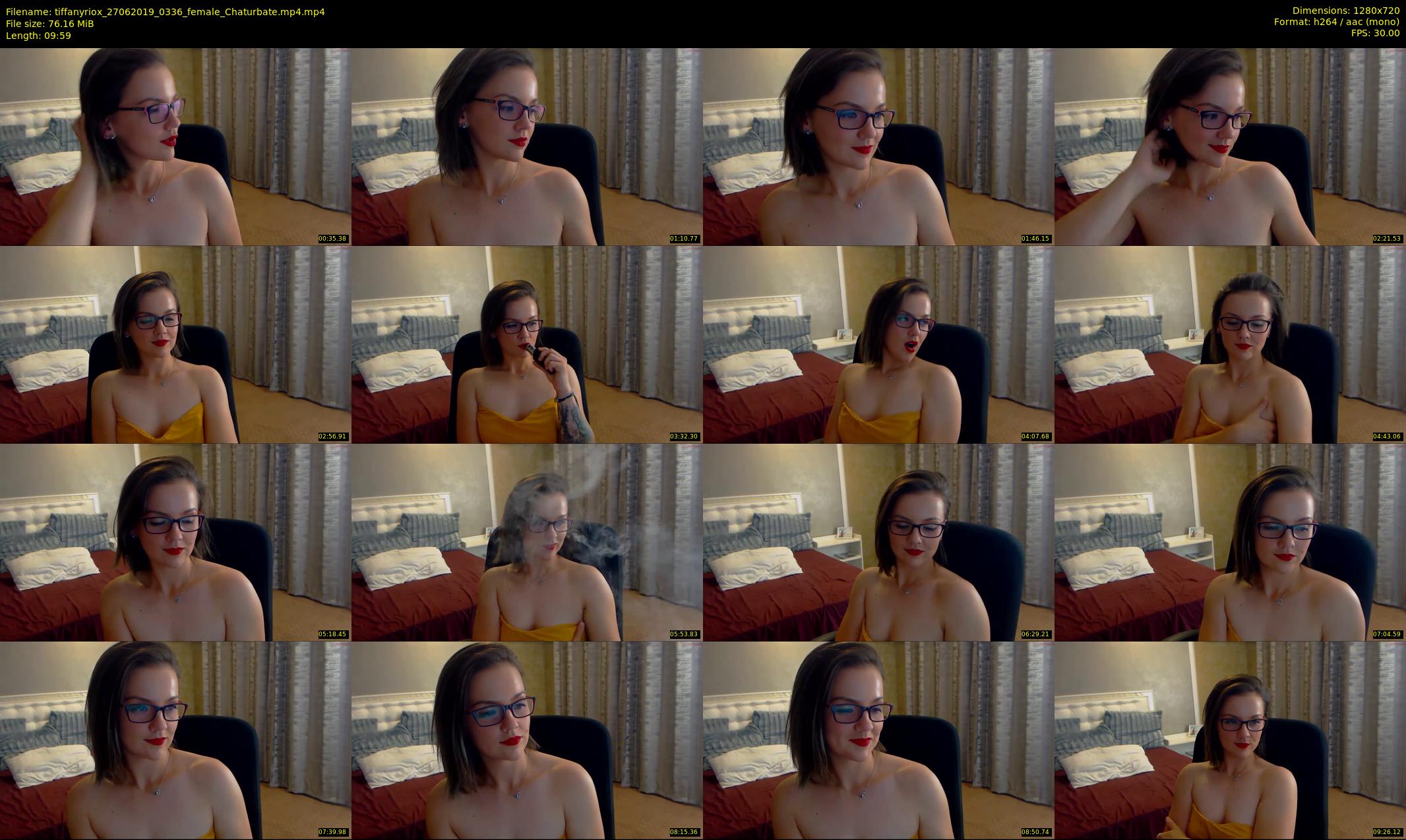 tiffanyriox — 10 minute Chaturbate female cam show recording, 720p, Jun 27, 2019