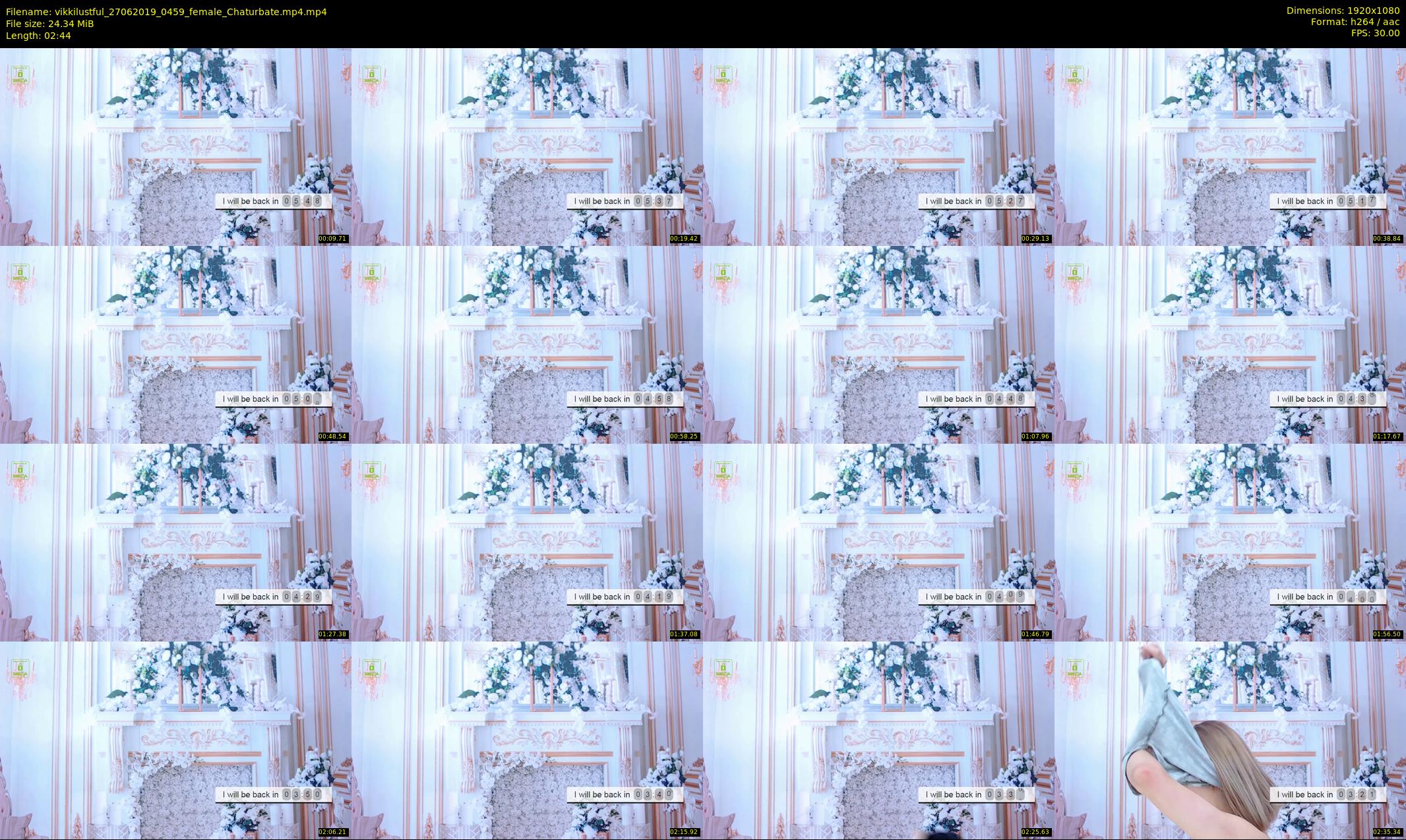 vikkilustful — 3 minute Chaturbate female cam show recording, 1080p, Jun 27, 2019