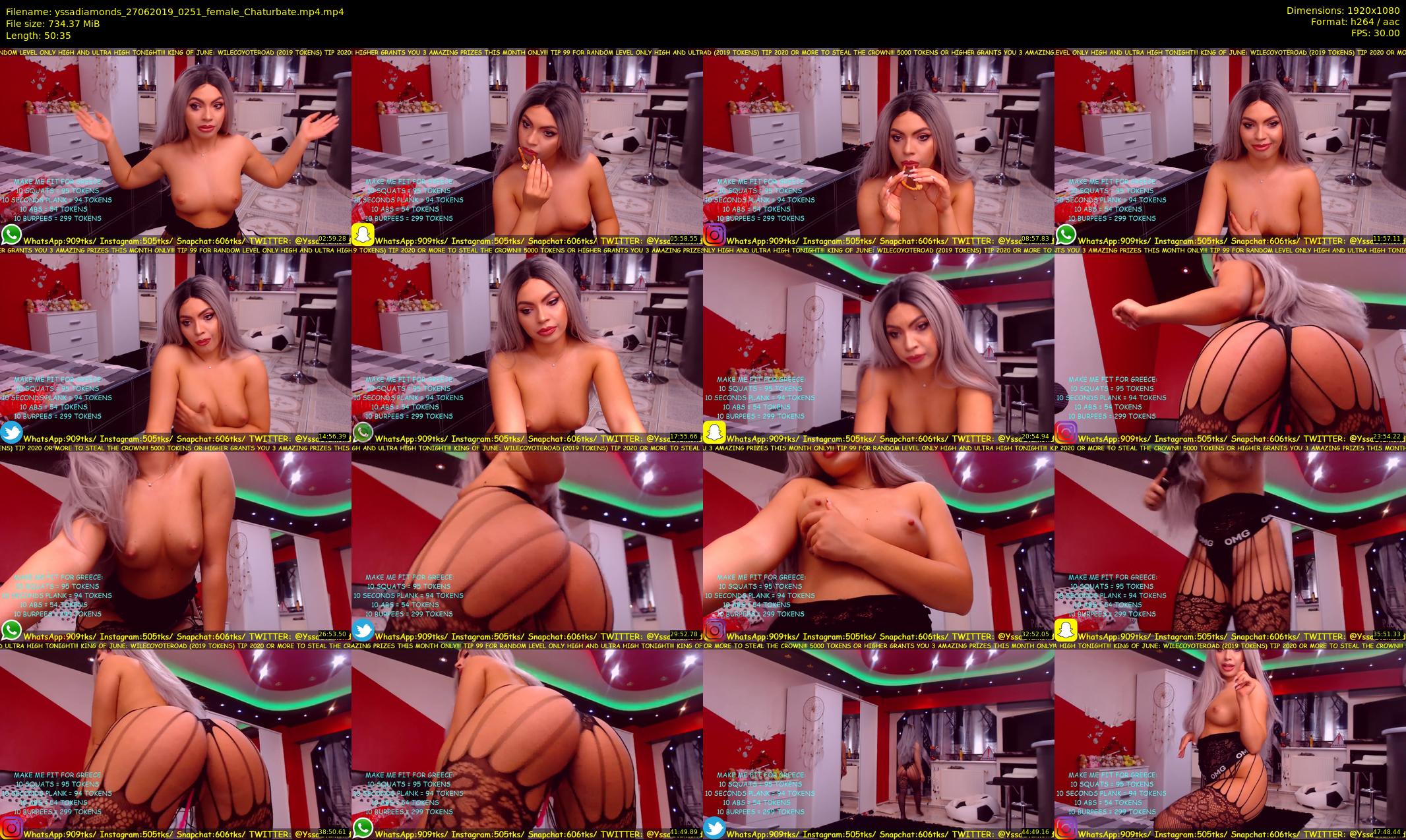 yssadiamonds — 51 minute Chaturbate female cam show recording, 1080p, Jun 27, 2019