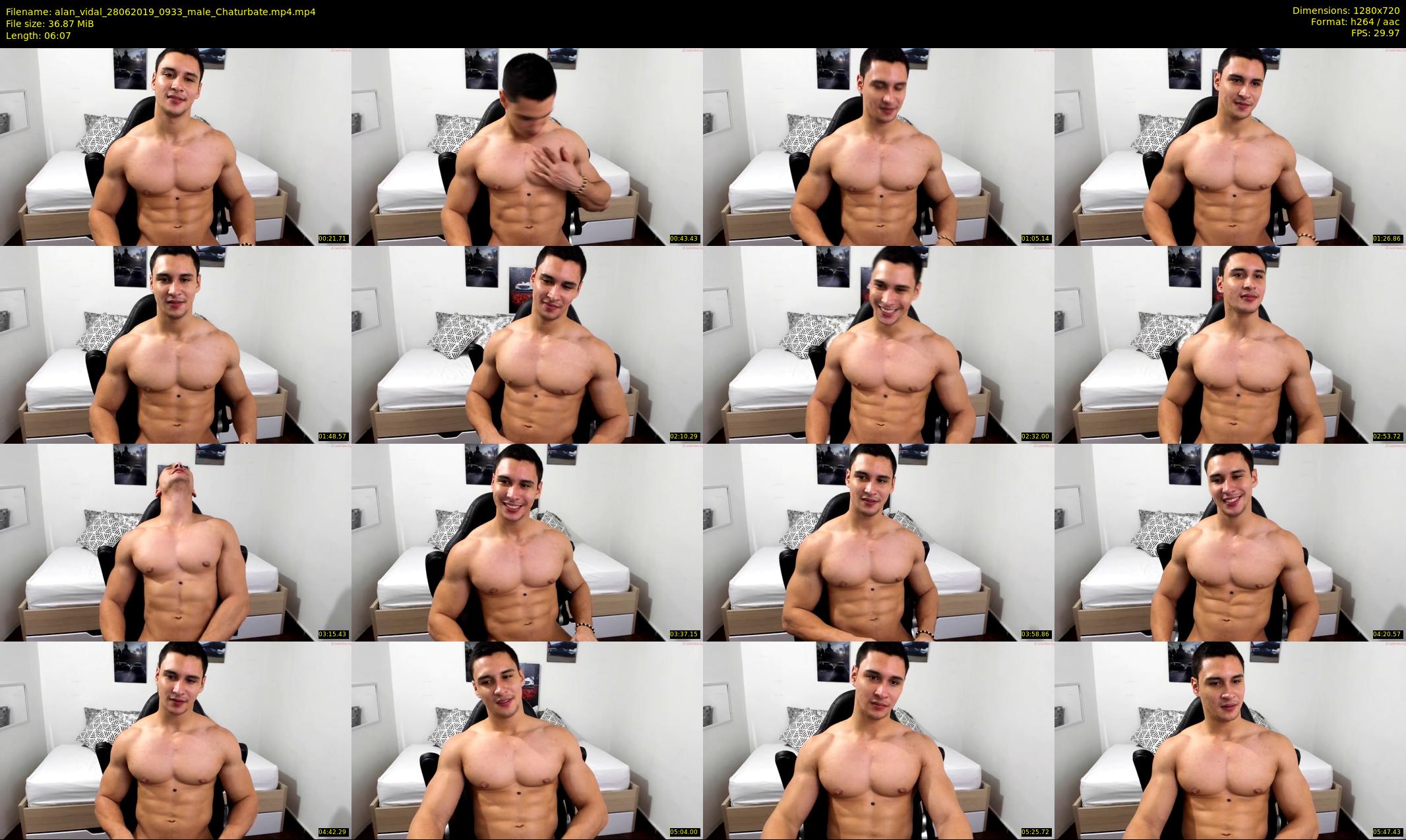 alan_vidal — 7 minute Chaturbate male cam show recording, 720p, Jun 28, 2019