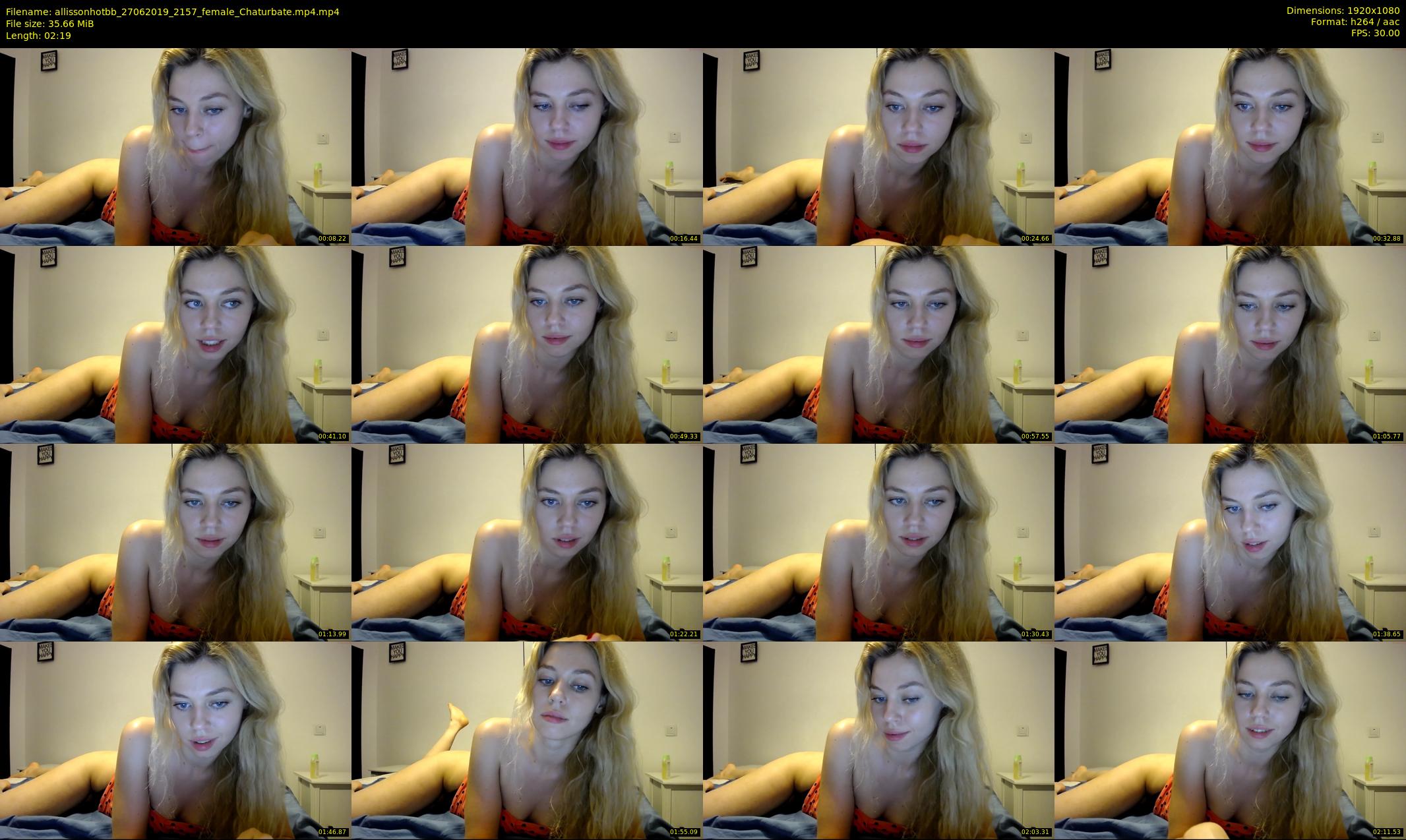 allissonhotbb — 3 minute Chaturbate female cam show recording, 1080p, Jun 27, 2019