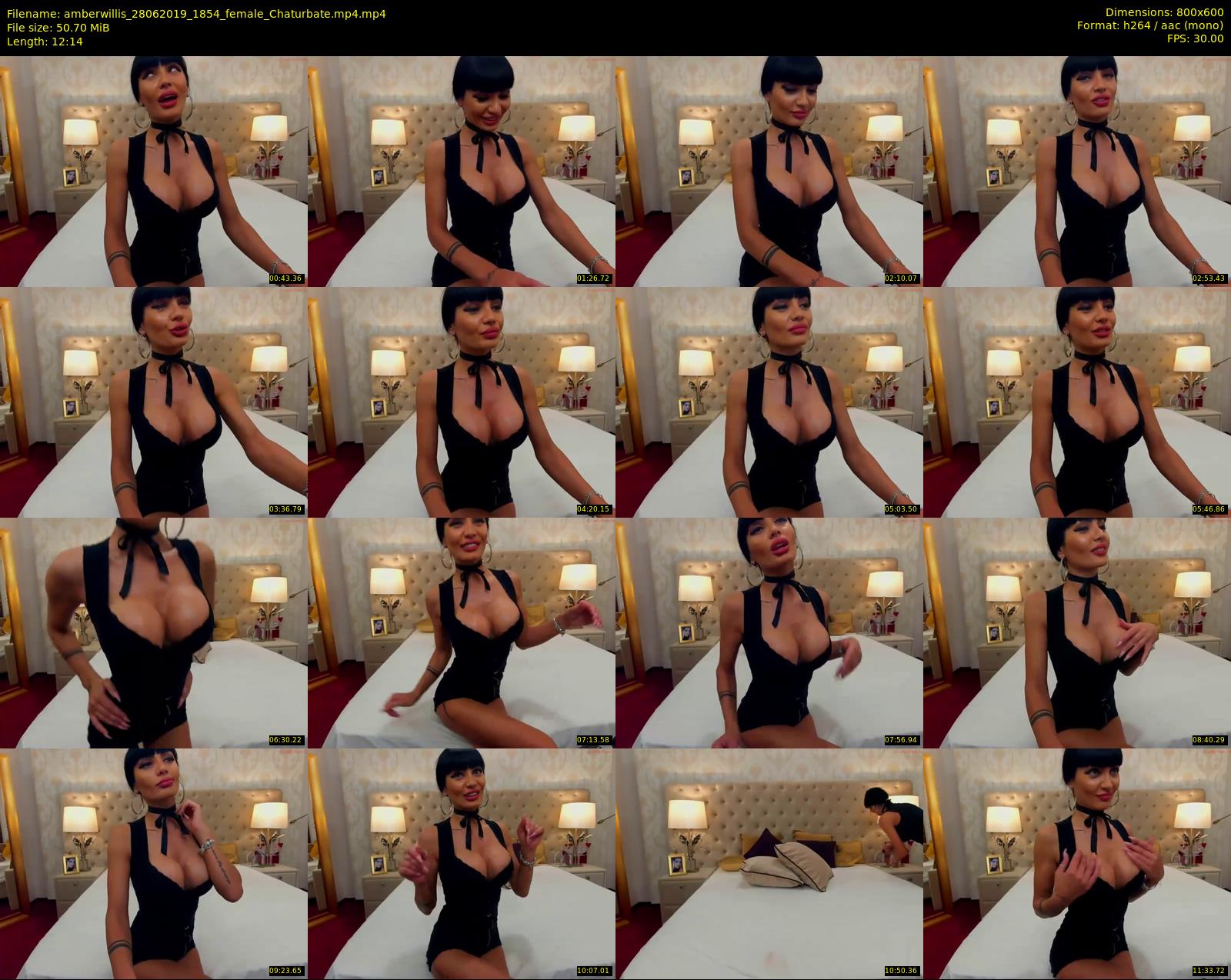amberwillis — 13 minute Chaturbate female cam show recording, 480p, Jun 28, 2019