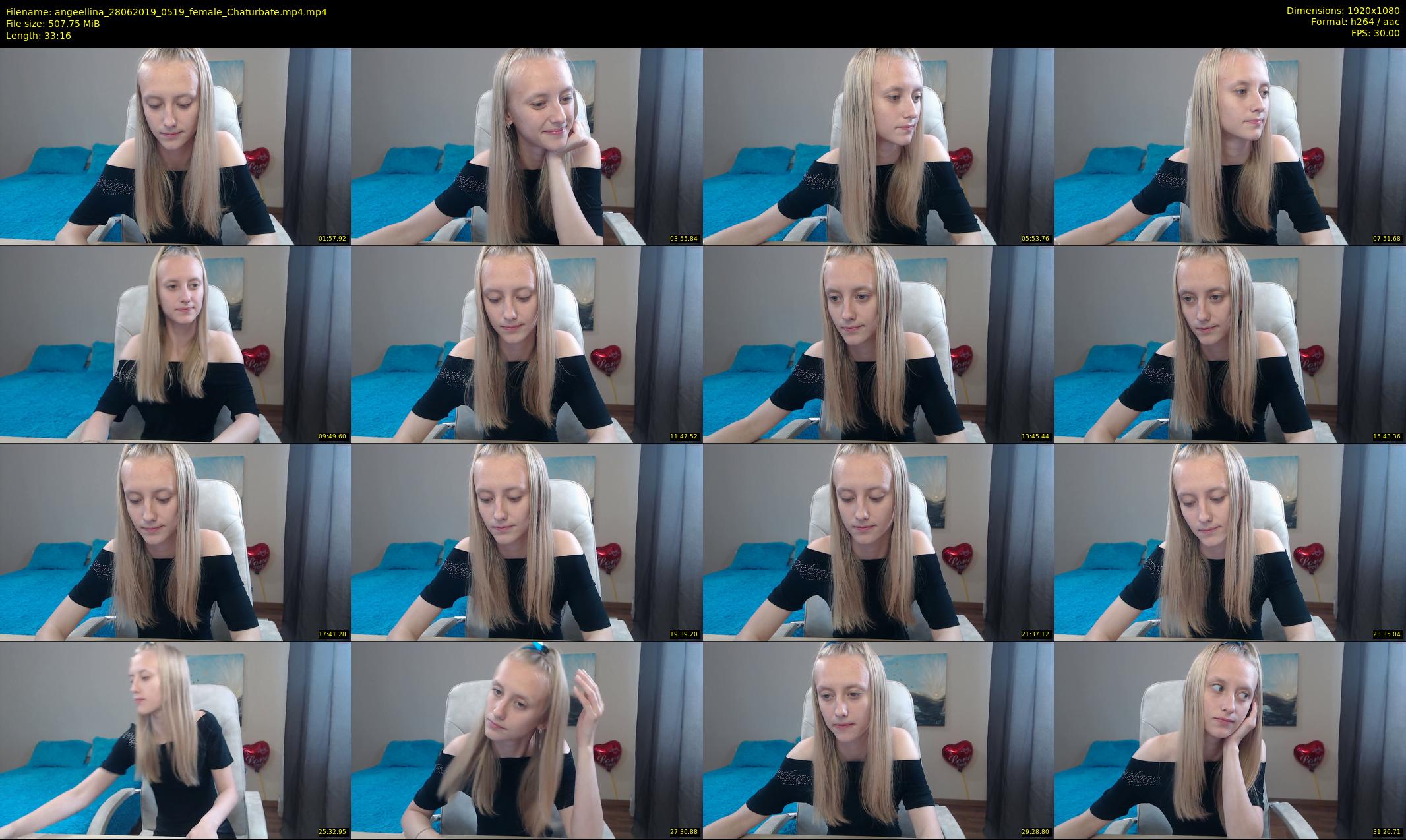 angeellina — 34 minute Chaturbate female cam show recording, 1080p, Jun 28, 2019