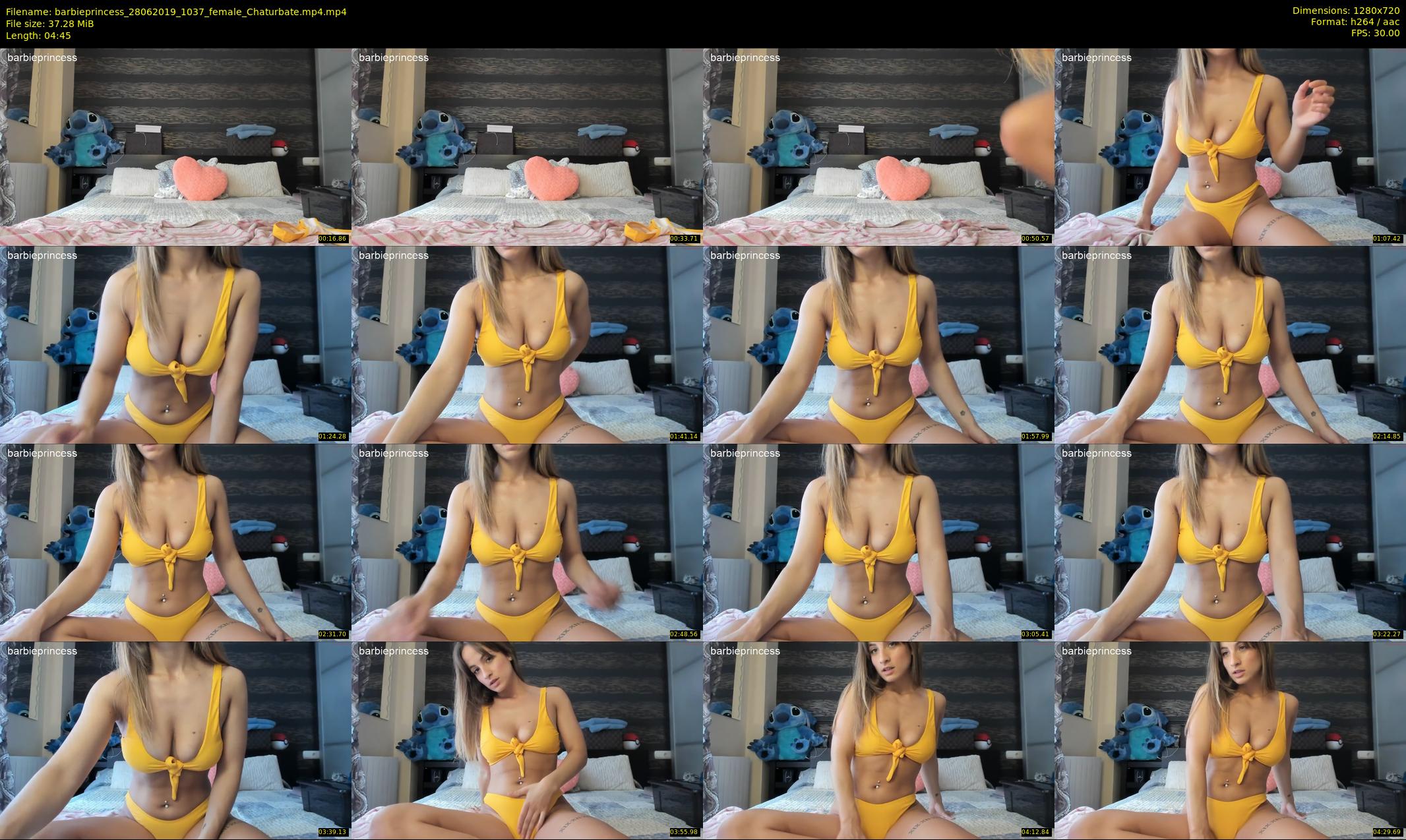 barbieprincess — 5 minute Chaturbate female cam show recording, 720p, Jun 28, 2019