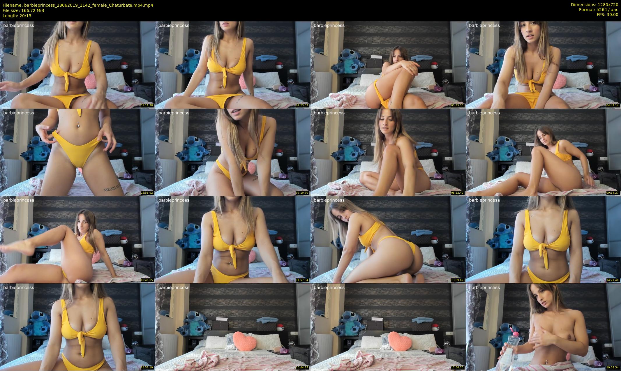 barbieprincess — 21 minute Chaturbate female cam show recording, 720p, Jun 28, 2019
