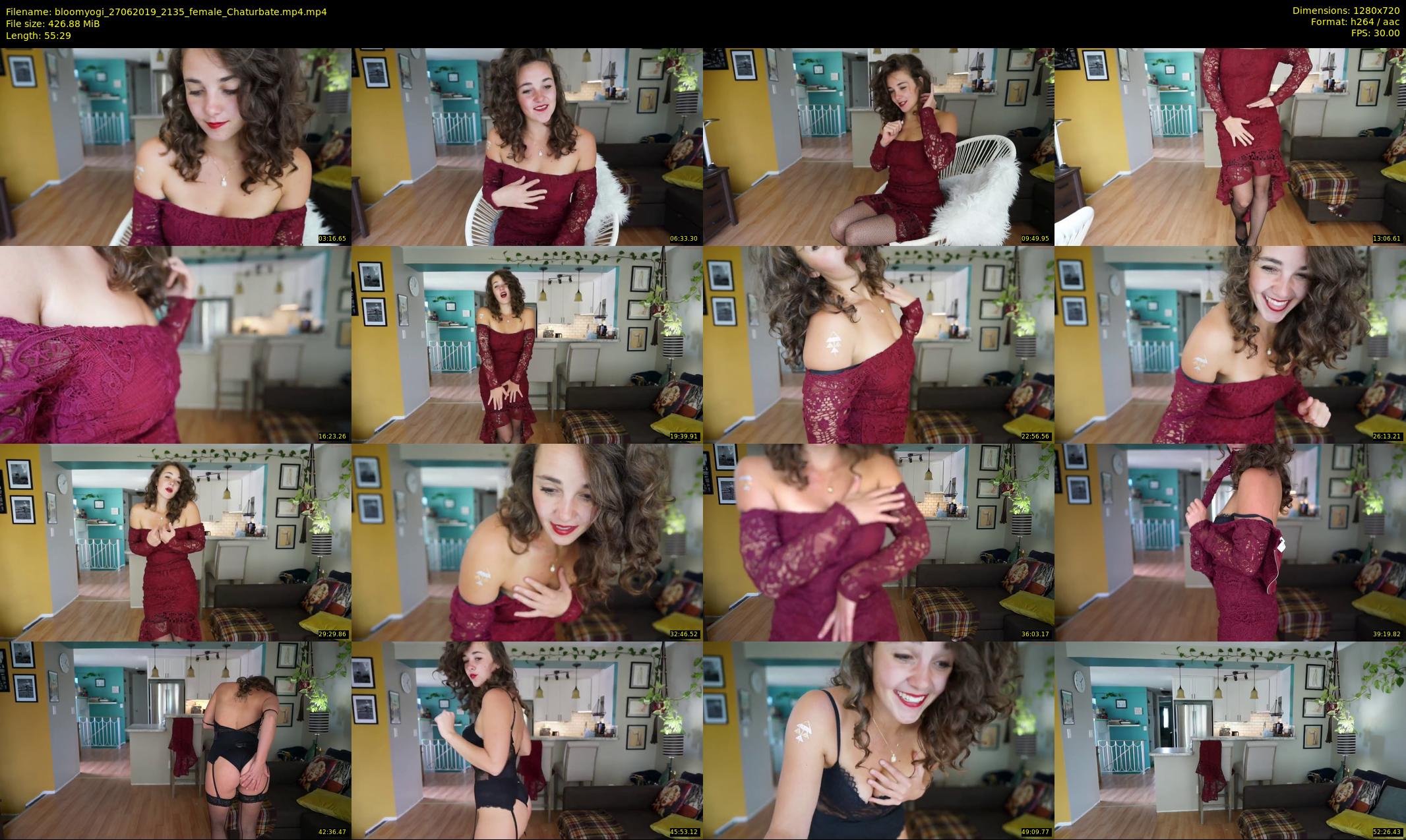 bloomyogi — 56 minute Chaturbate female cam show recording, 720p, Jun 27, 2019