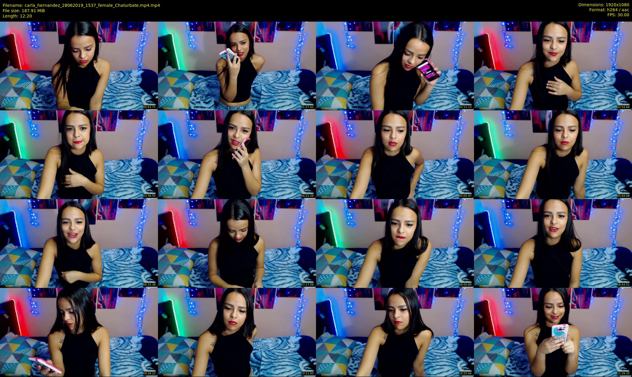 carla_hernandez — 13 minute Chaturbate female cam show recording, 1080p, Jun 28, 2019