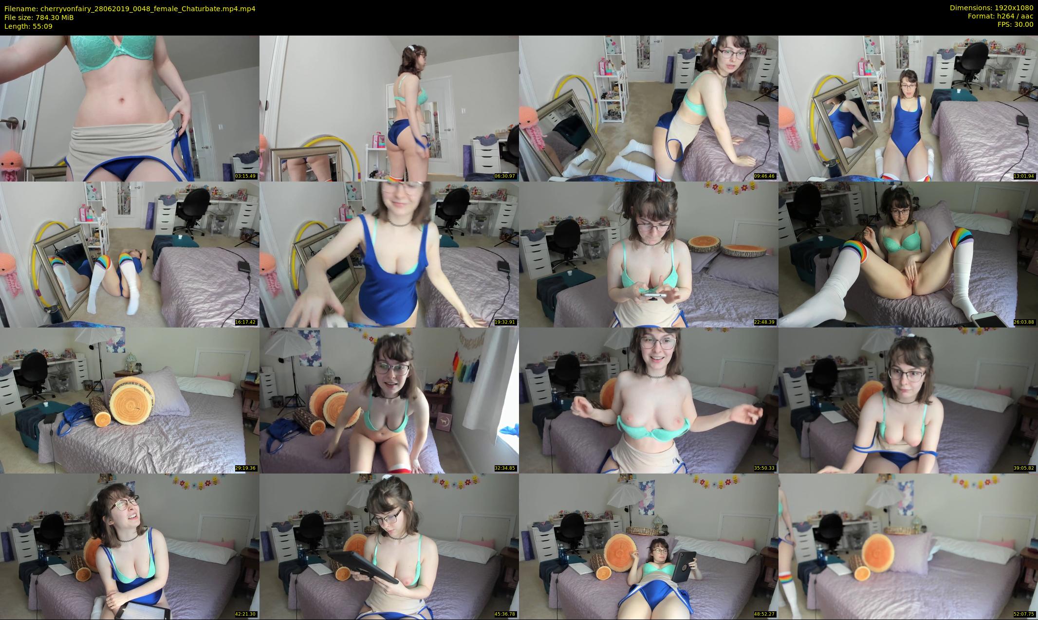 cherryvonfairy — 56 minute Chaturbate female cam show recording, 1080p, Jun 28, 2019