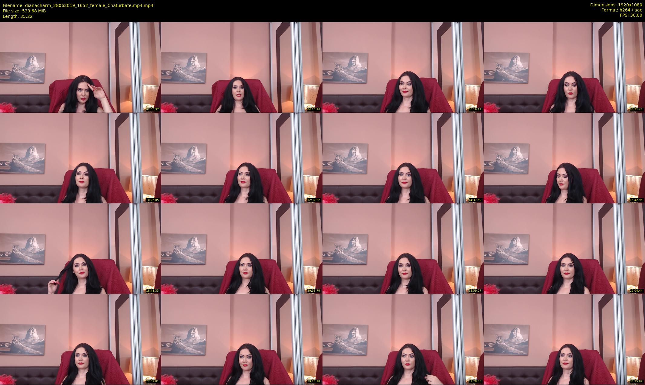dianacharm — 36 minute Chaturbate female cam show recording, 1080p, Jun 28, 2019