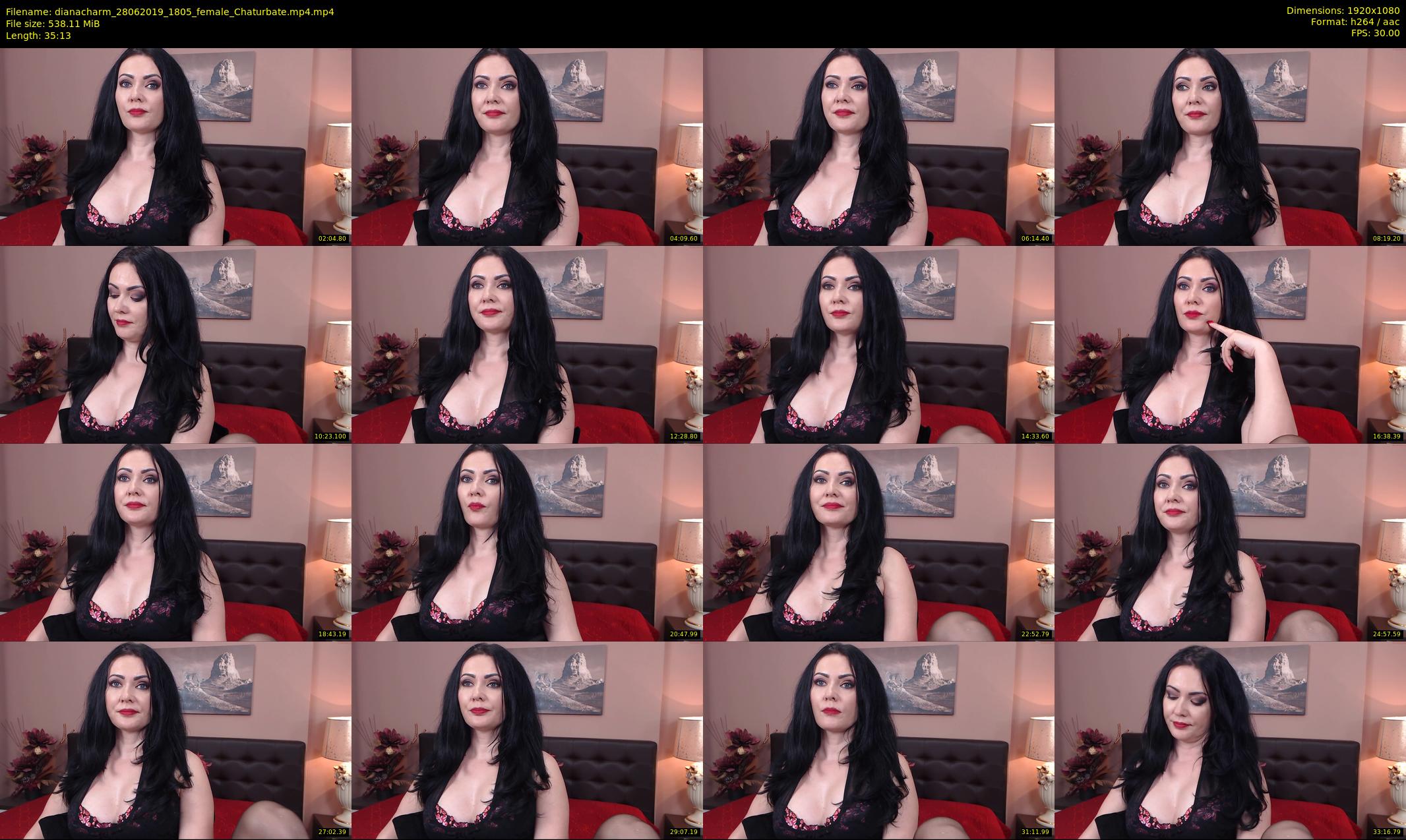 dianacharm — 36 minute Chaturbate female cam show recording, 1080p, Jun 28, 2019