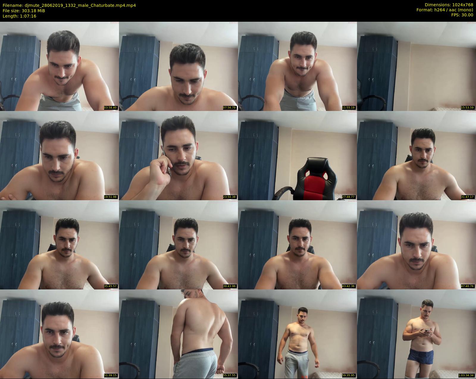 djmute — 68 minute Chaturbate male cam show recording, 720p, Jun 28, 2019