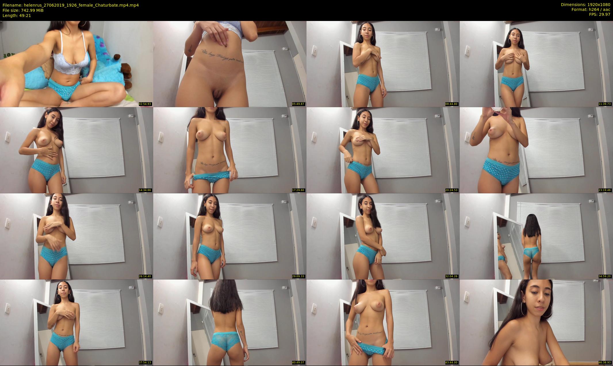 helenrus — 50 minute Chaturbate female cam show recording, 1080p, Jun 27, 2019