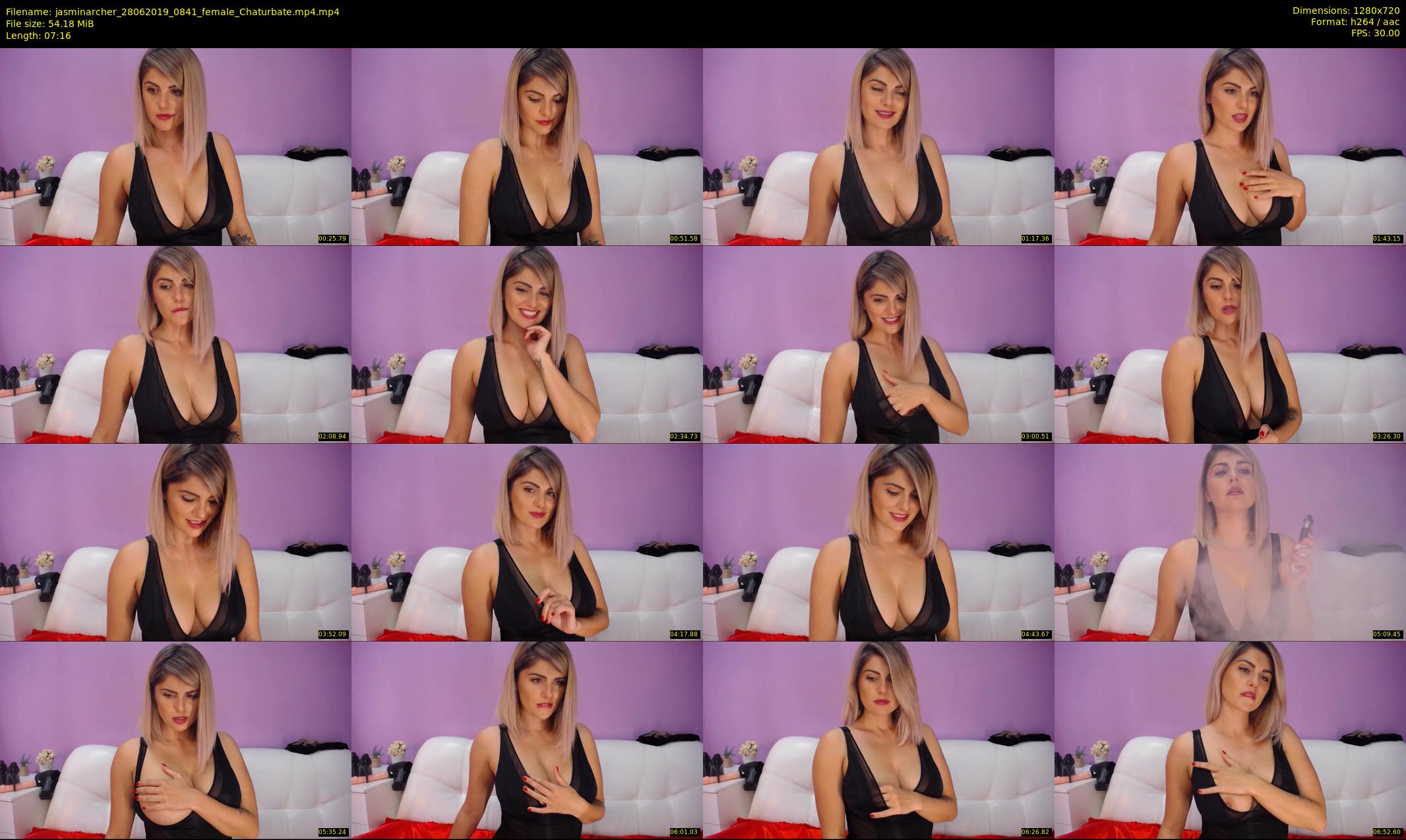 jasminarcher — 8 minute Chaturbate female cam show recording, 720p, Jun 28, 2019