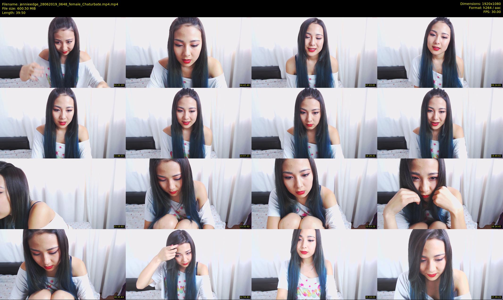 jennieedge — 40 minute Chaturbate female cam show recording, 1080p, Jun 28, 2019