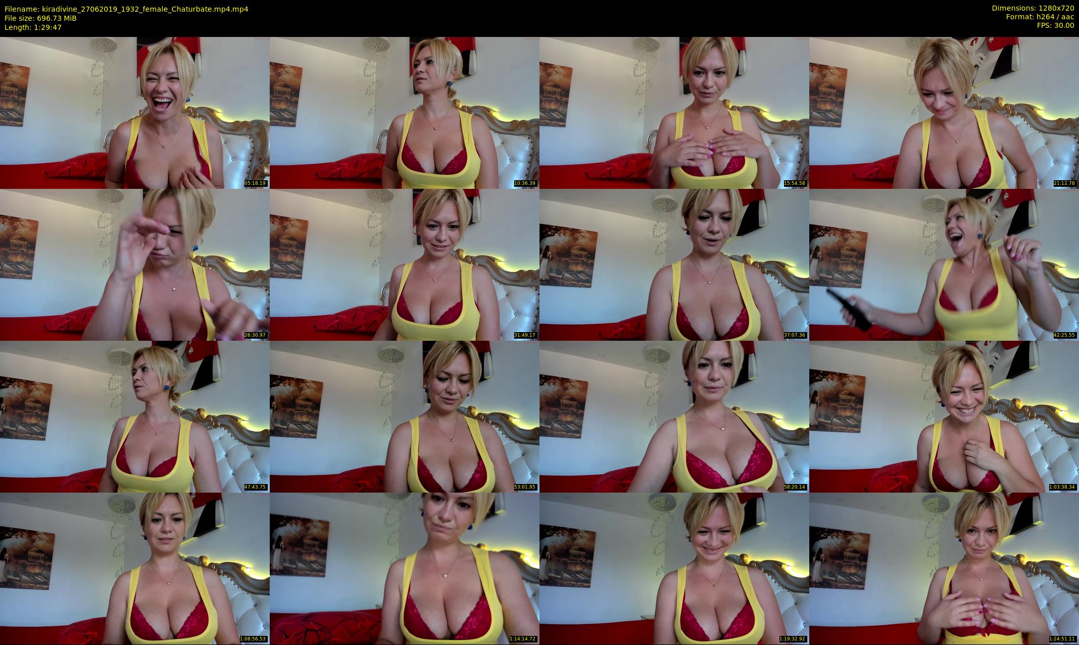 kiradivine — 90 minute Chaturbate female cam show recording, 720p, Jun 27, 2019
