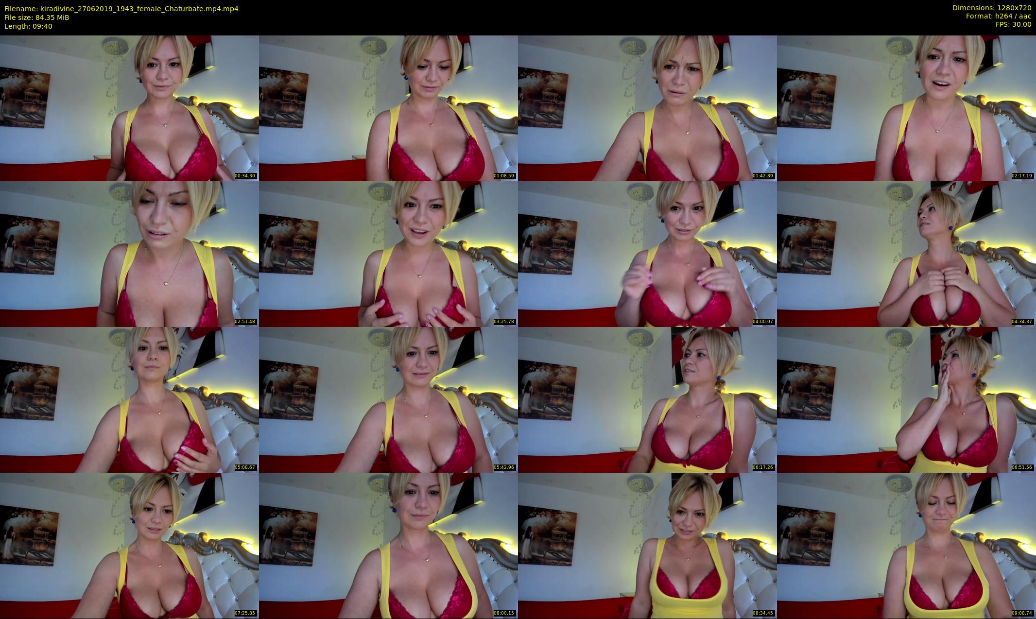 kiradivine — 10 minute Chaturbate female cam show recording, 720p, Jun 27, 2019