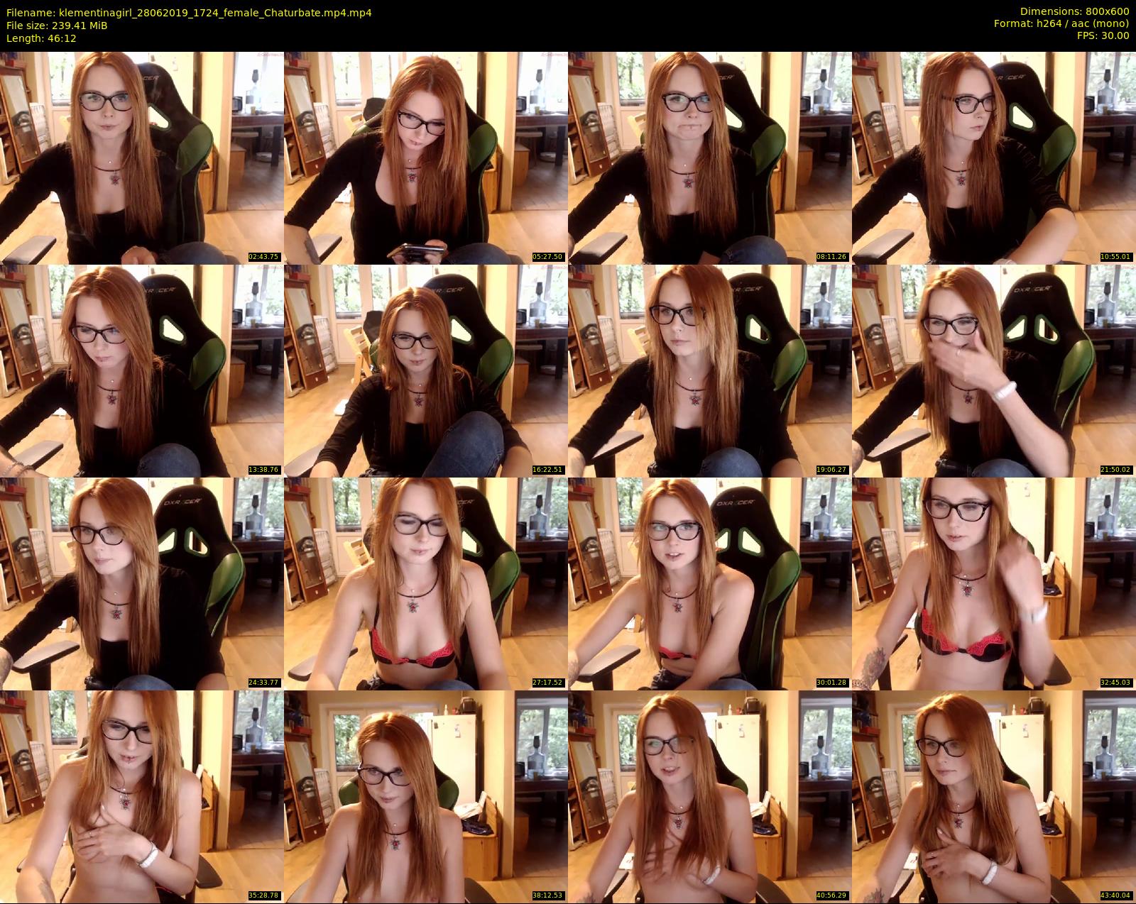 klementinagirl — 47 minute Chaturbate female cam show recording, 480p, Jun 28, 2019