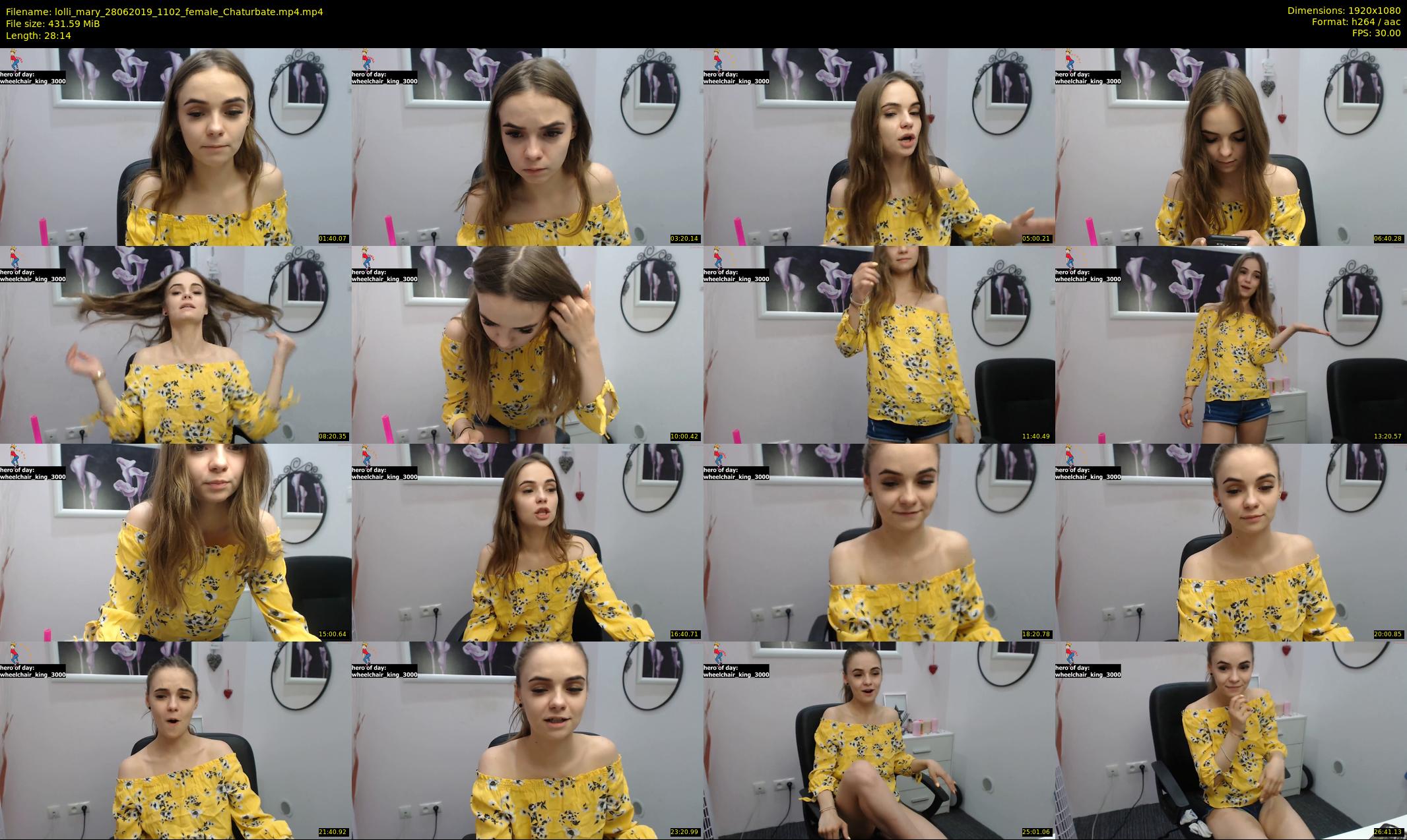 lolli_mary — 29 minute Chaturbate female cam show recording, 1080p, Jun 28, 2019