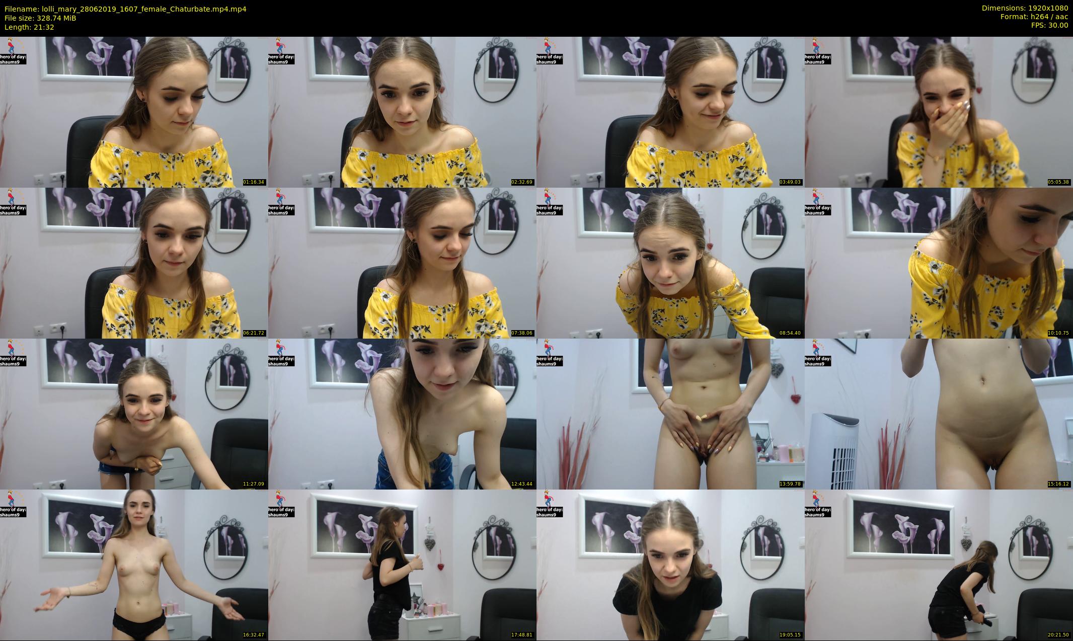 lolli_mary — 22 minute Chaturbate female cam show recording, 1080p, Jun 28, 2019