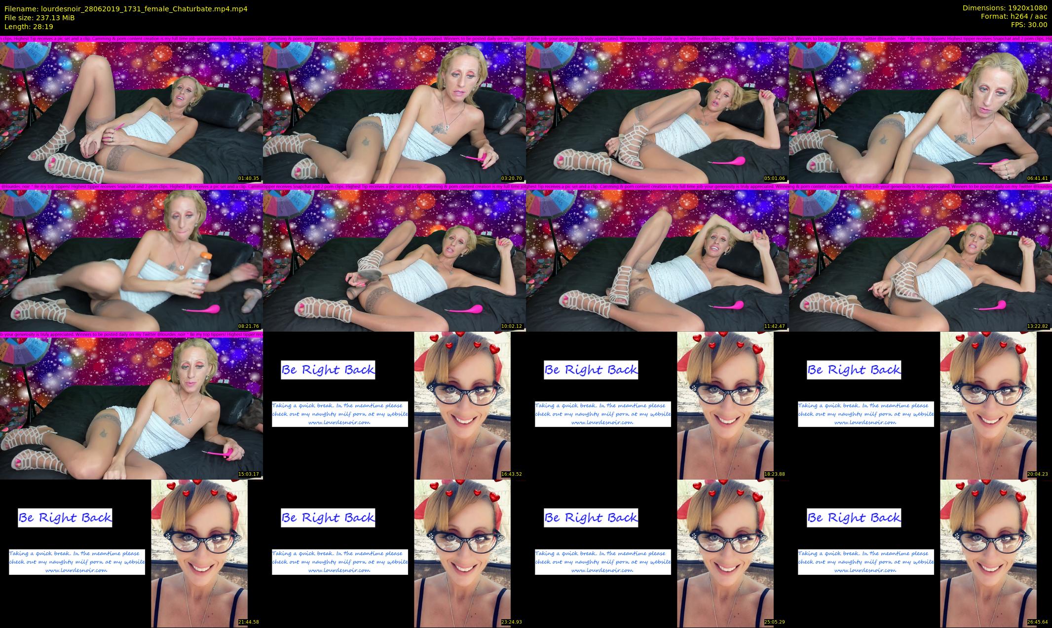 lourdesnoir — 29 minute Chaturbate female cam show recording, 1080p, Jun 28, 2019