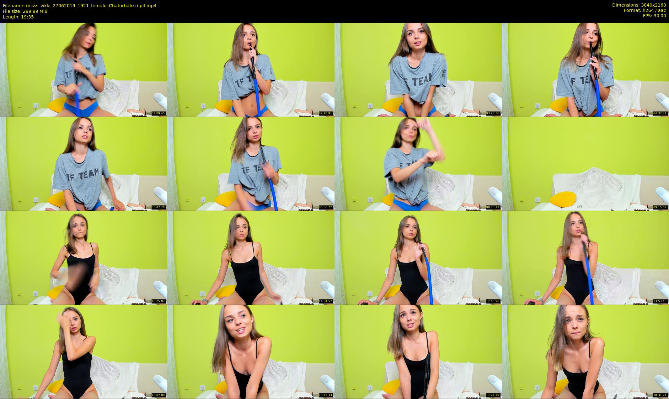 misss_vikki — 20 minute Chaturbate female cam show recording, 4K, Jun 27, 2019