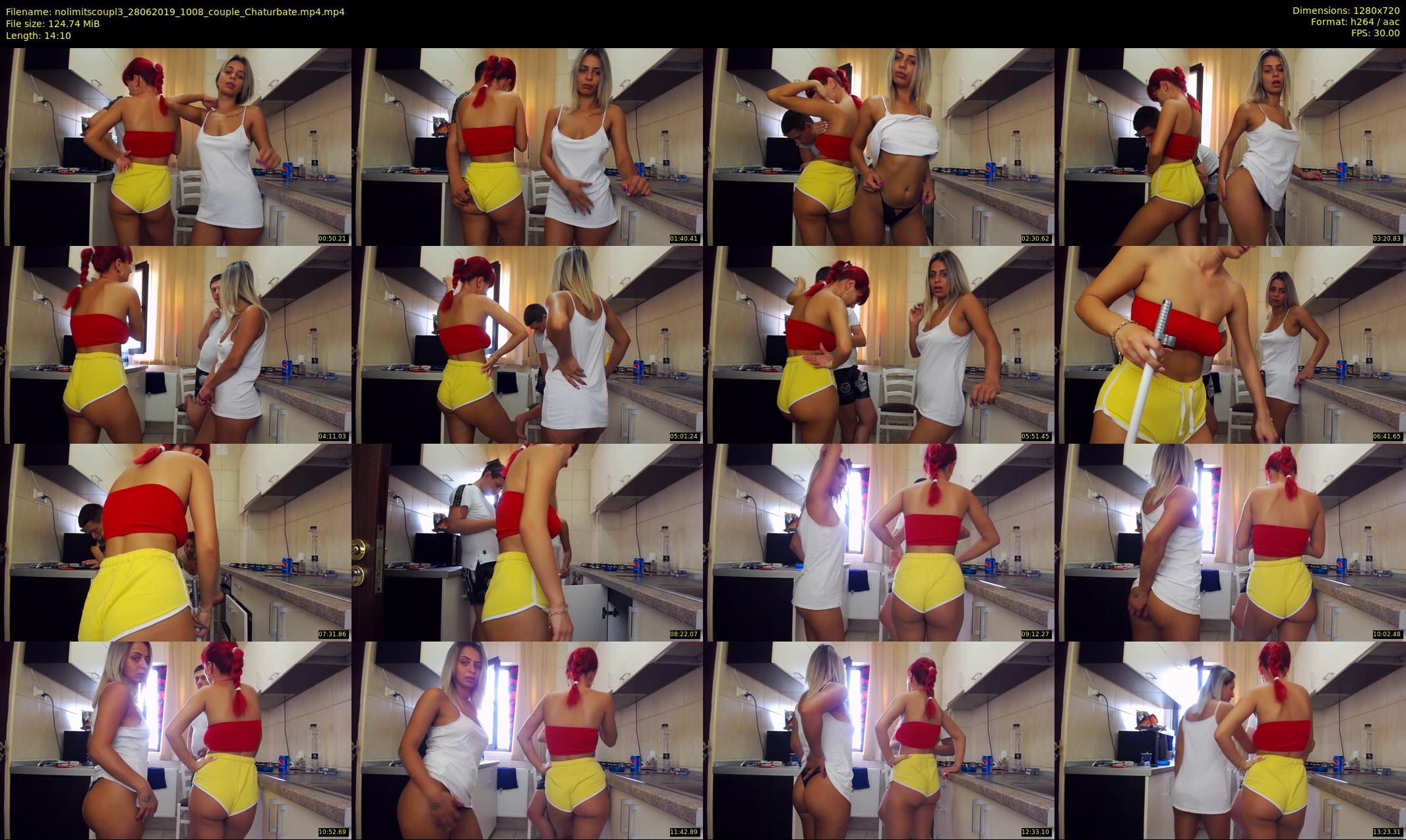 nolimitscoupl3 — 15 minute Chaturbate couple cam show recording, 720p, Jun 28, 2019