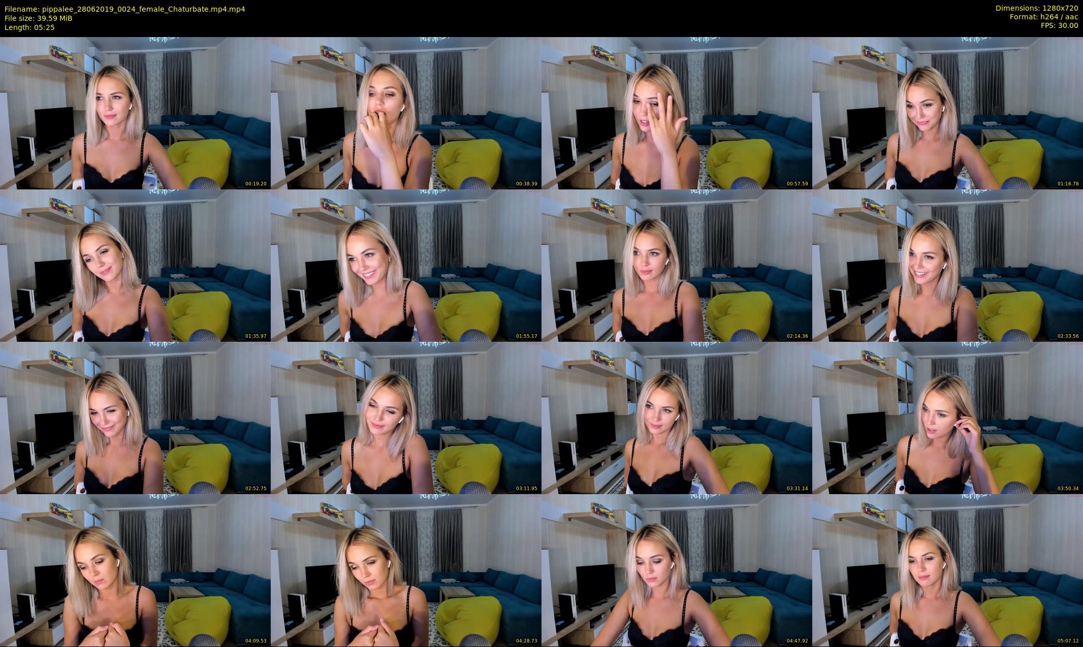 pippalee — 6 minute Chaturbate female cam show recording, 720p, Jun 28, 2019