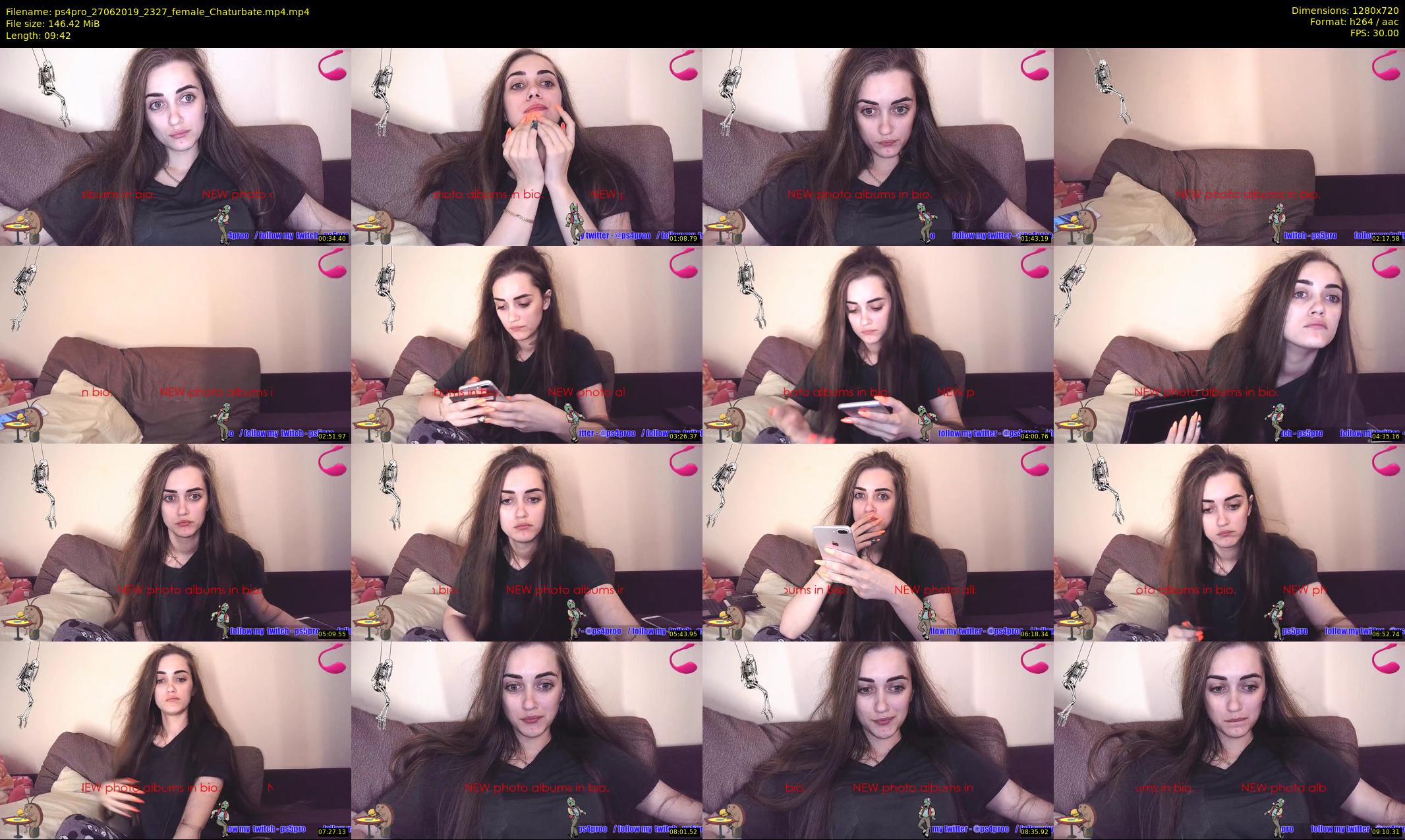 ps4pro — 10 minute Chaturbate female cam show recording, 720p, Jun 27, 2019