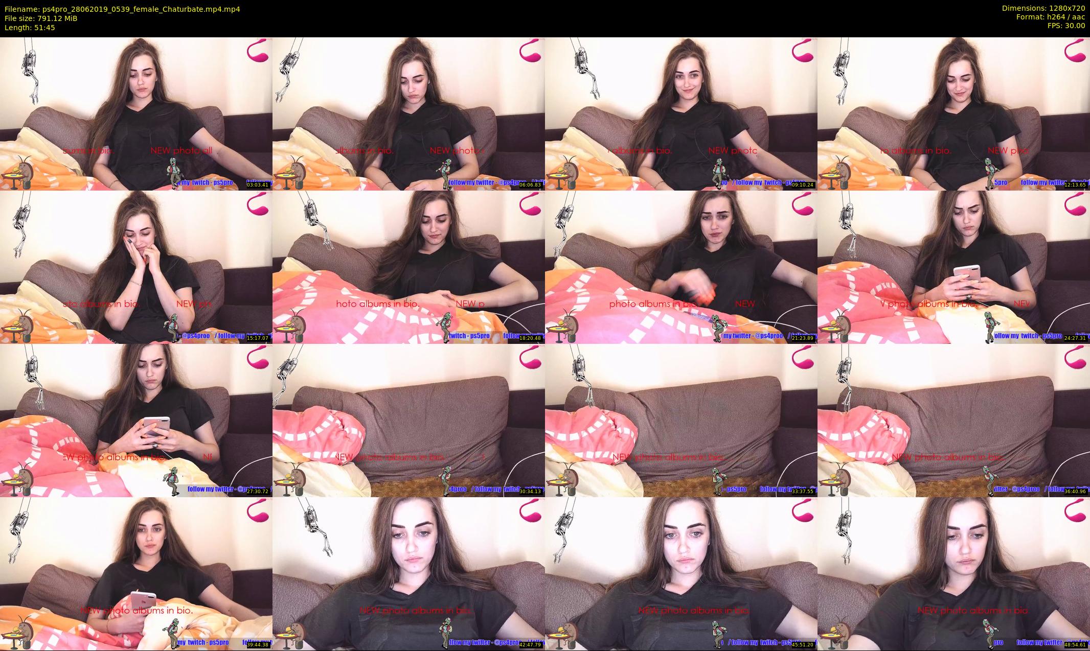 ps4pro — 52 minute Chaturbate female cam show recording, 720p, Jun 28, 2019