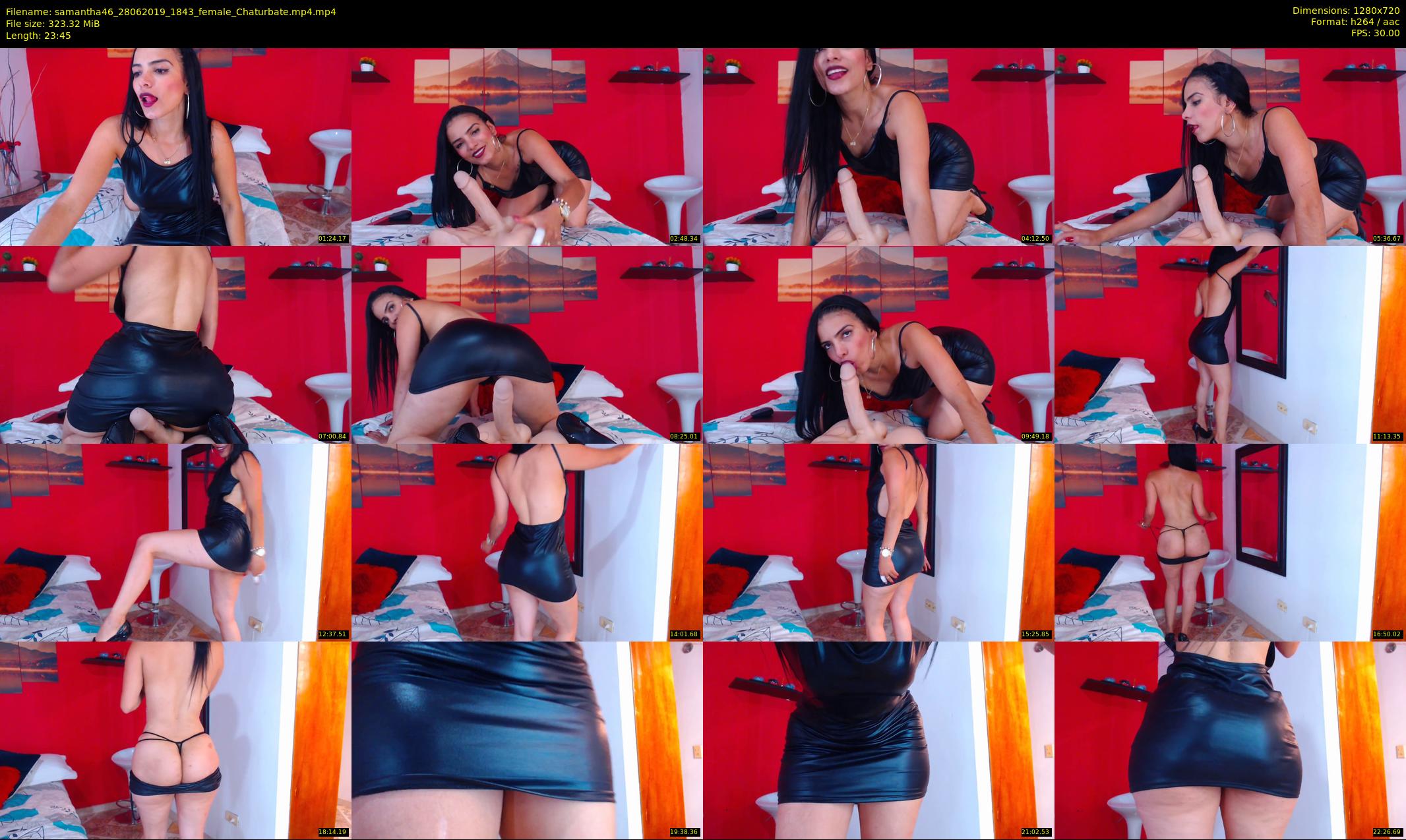 samantha46 — 24 minute Chaturbate female cam show recording, 720p, Jun 28, 2019