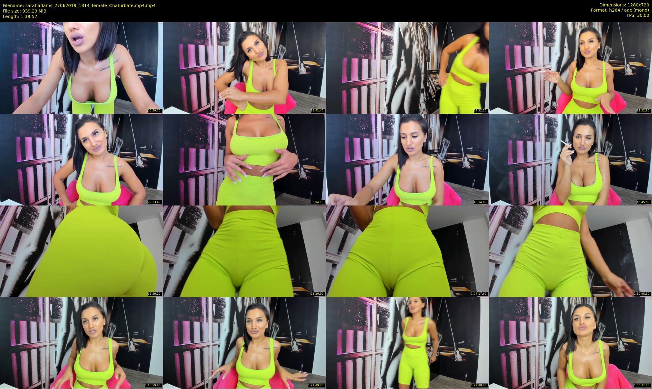 sarahadams — 99 minute Chaturbate female cam show recording, 720p, Jun 27, 2019