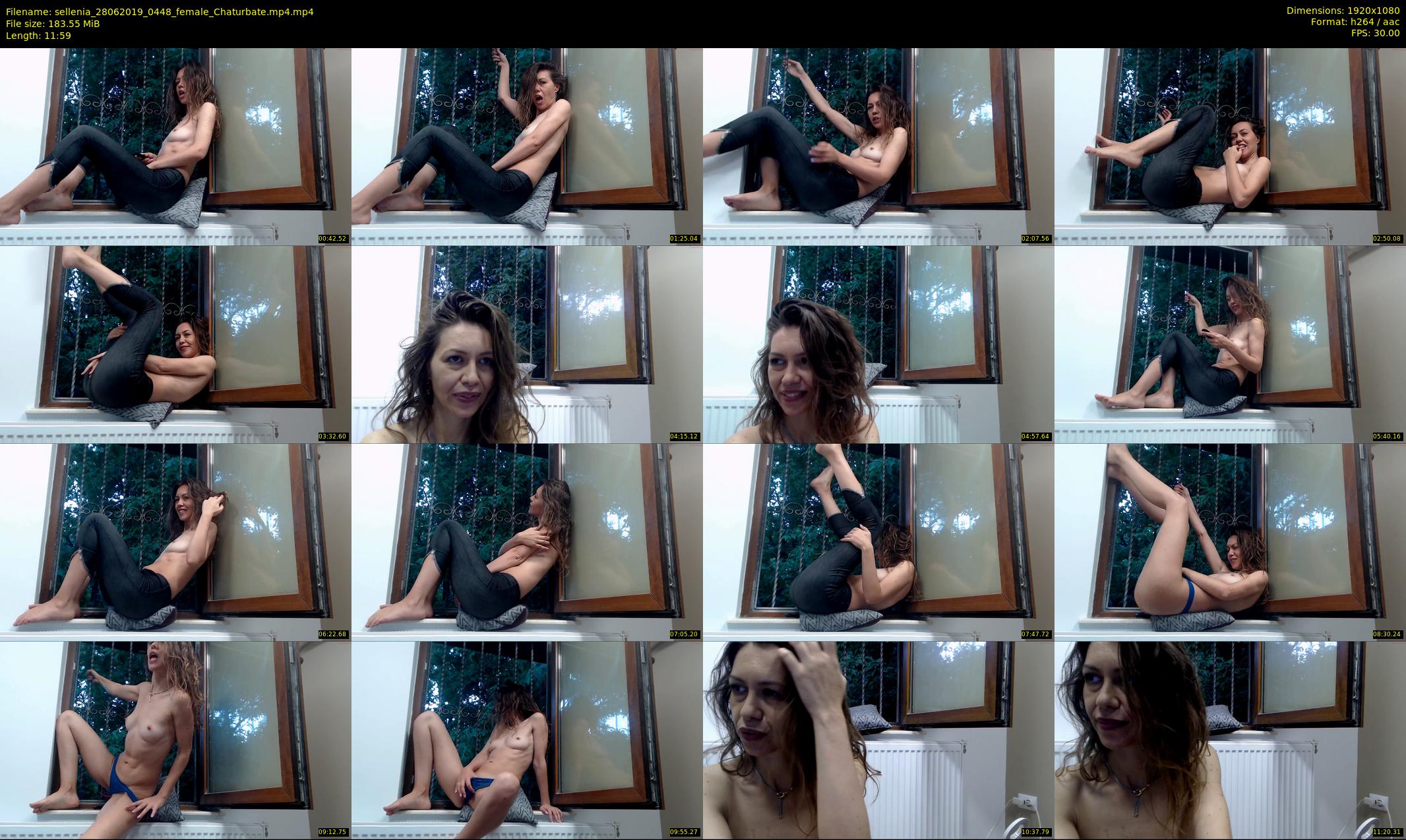 sellenia — 12 minute Chaturbate female cam show recording, 1080p, Jun 28, 2019