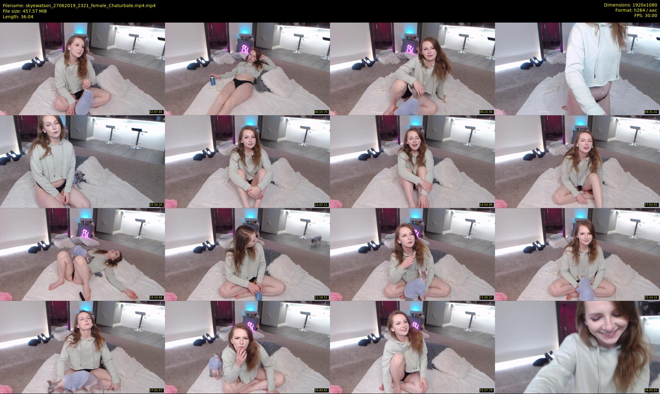 skyewatson — 37 minute Chaturbate female cam show recording, 1080p, Jun 27, 2019