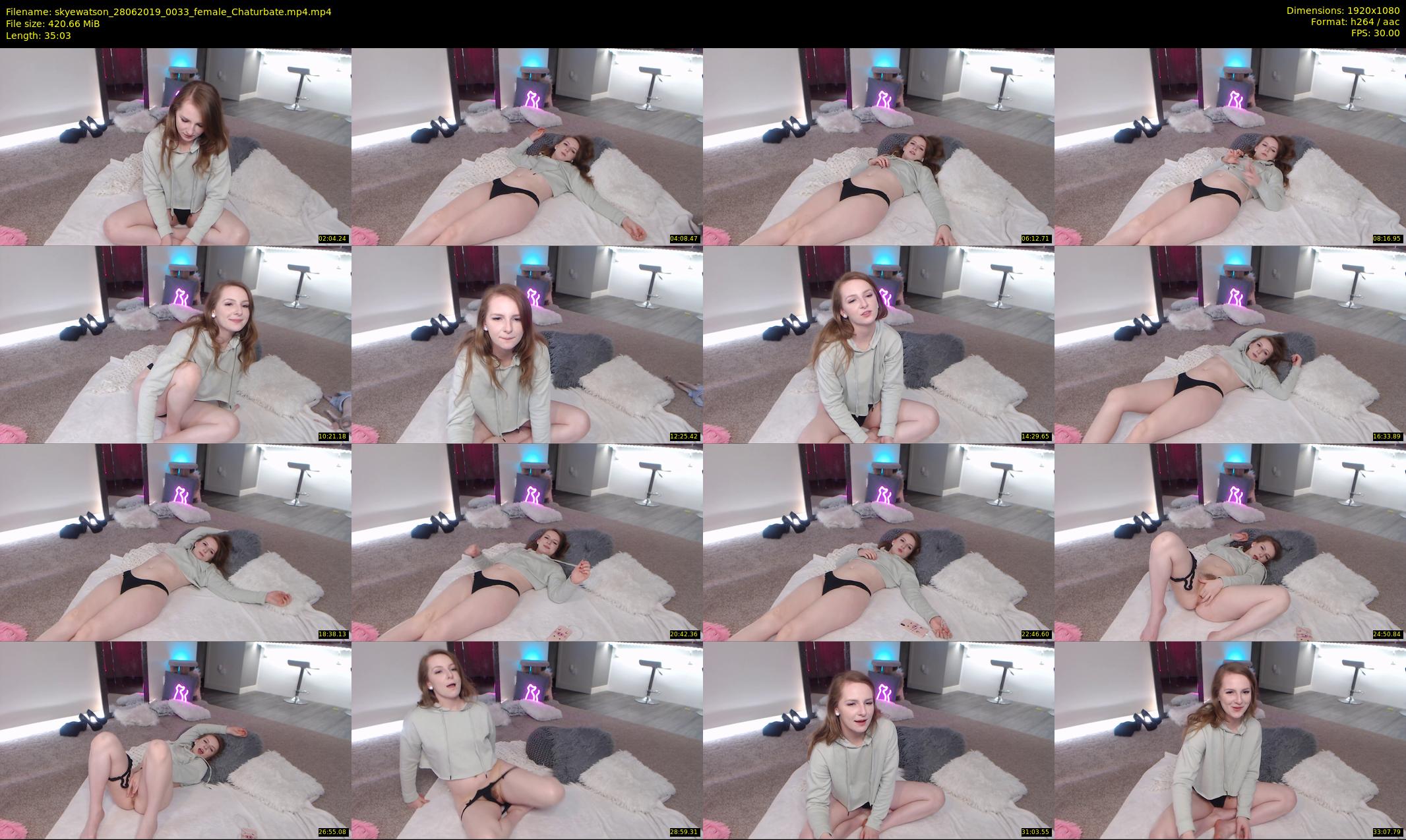 skyewatson — 36 minute Chaturbate female cam show recording, 1080p, Jun 28, 2019
