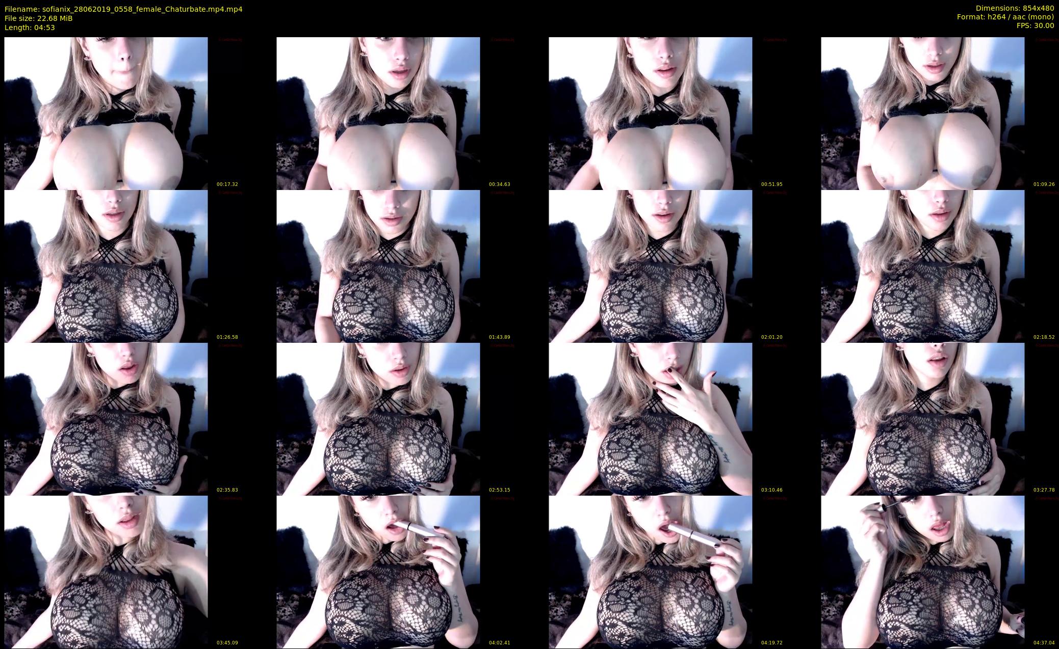 sofianix — 5 minute Chaturbate female cam show recording, 480p, Jun 28, 2019