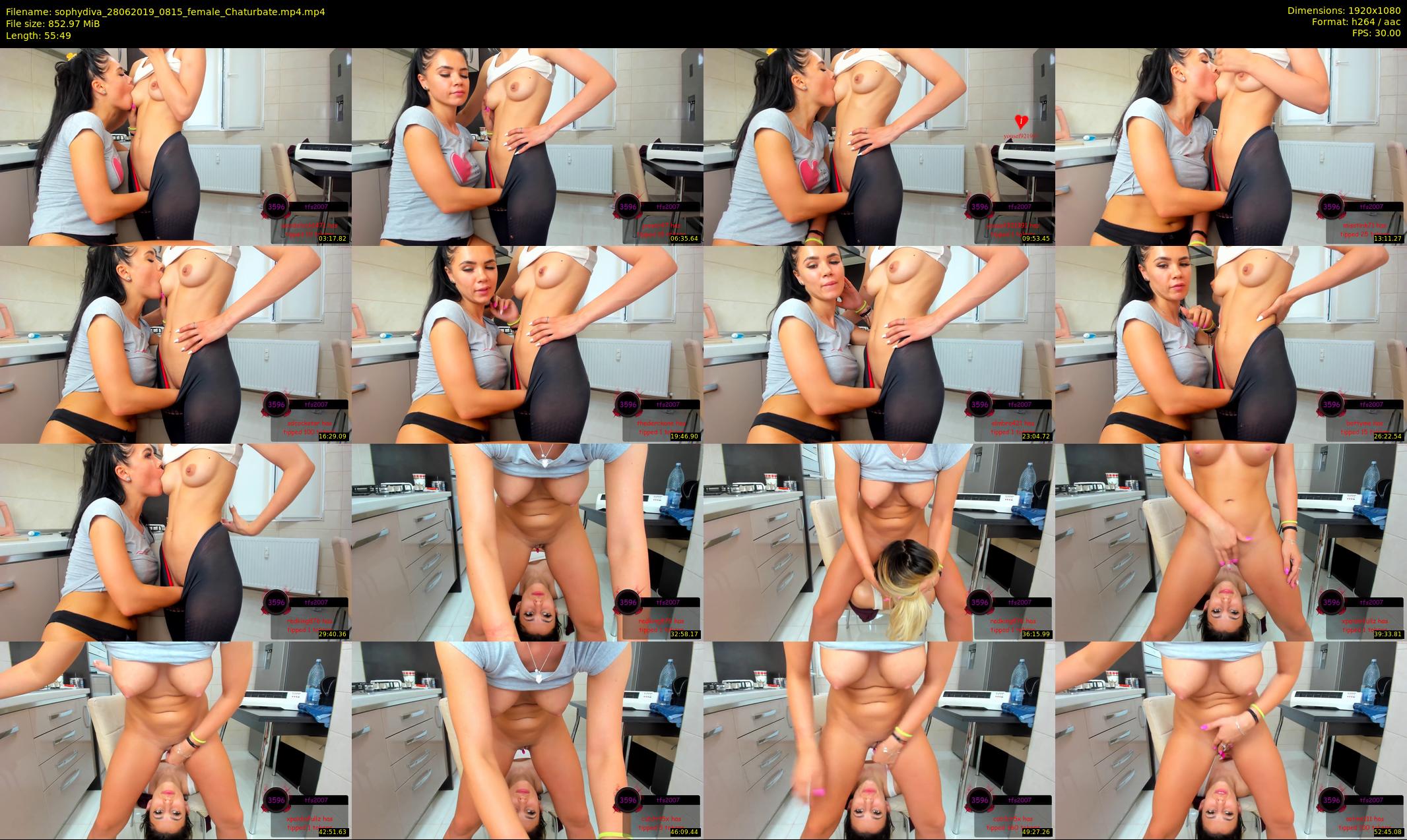sophydiva — 56 minute Chaturbate female cam show recording, 1080p, Jun 28, 2019